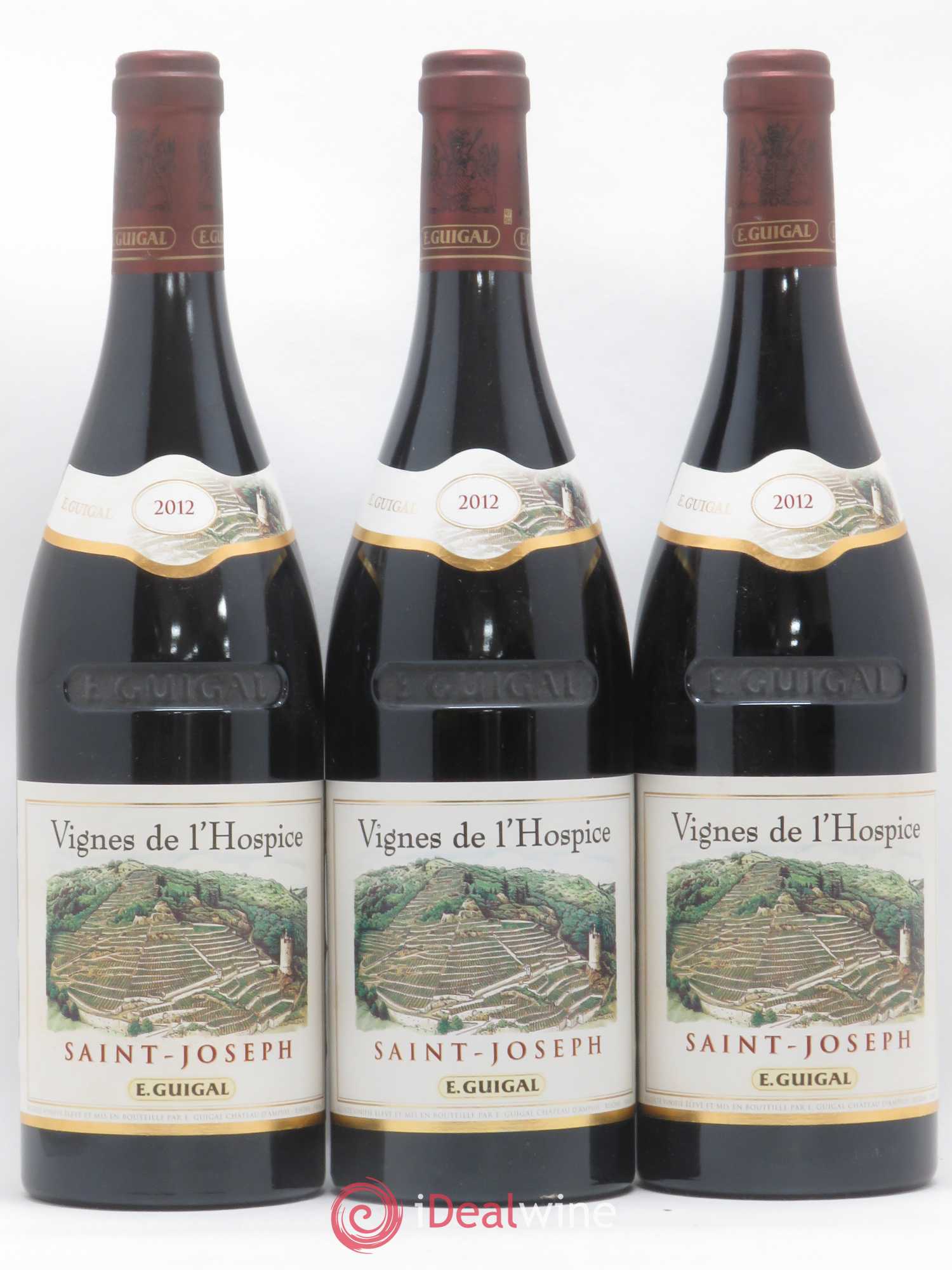 Saint-Joseph Vignes de l'Hospice Guigal 2012 - Lot de 3 bouteilles - 0