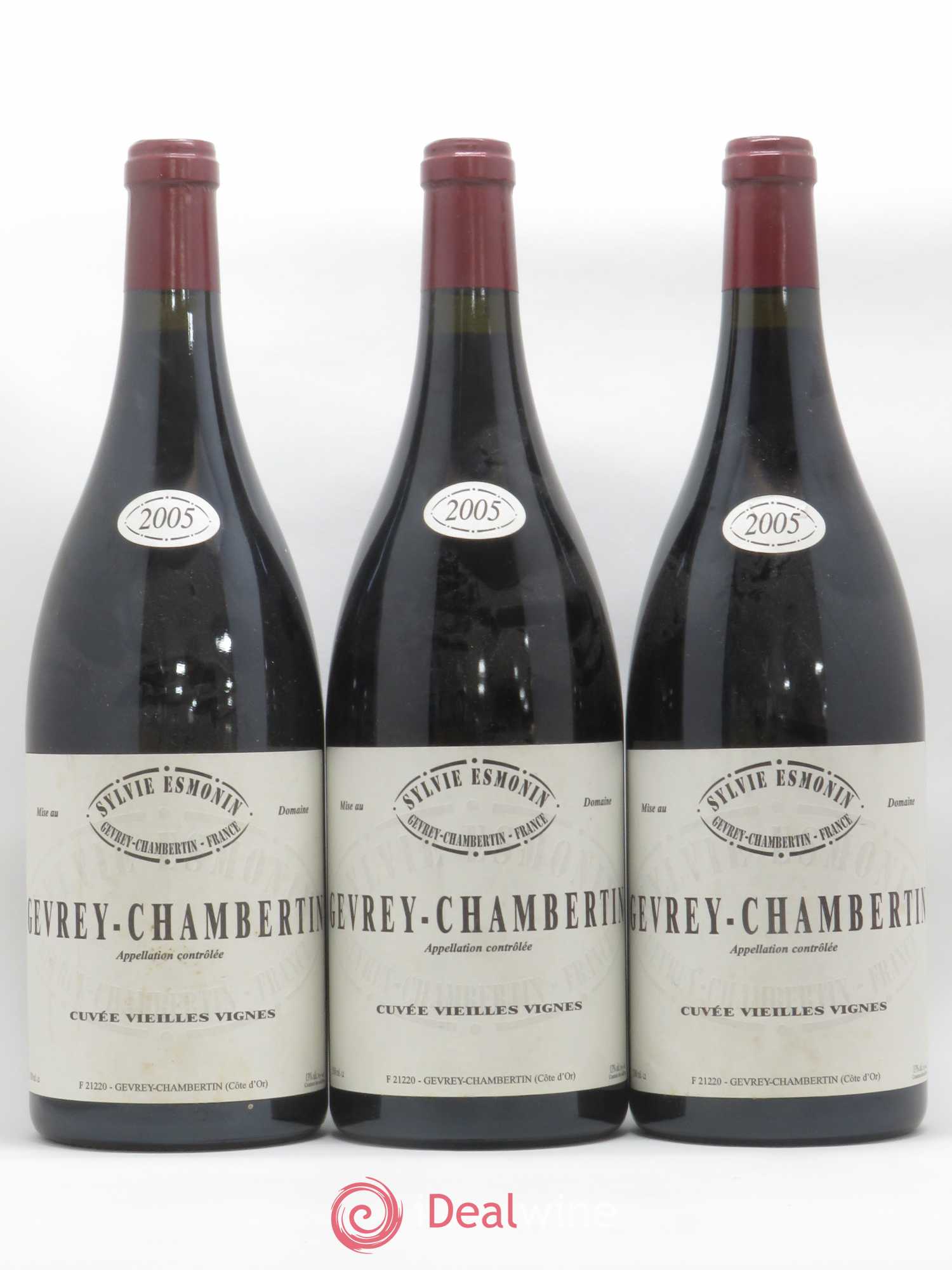 Gevrey-Chambertin Vieilles Vignes Sylvie Esmonin 2005 - Lot de 3 magnums - 0