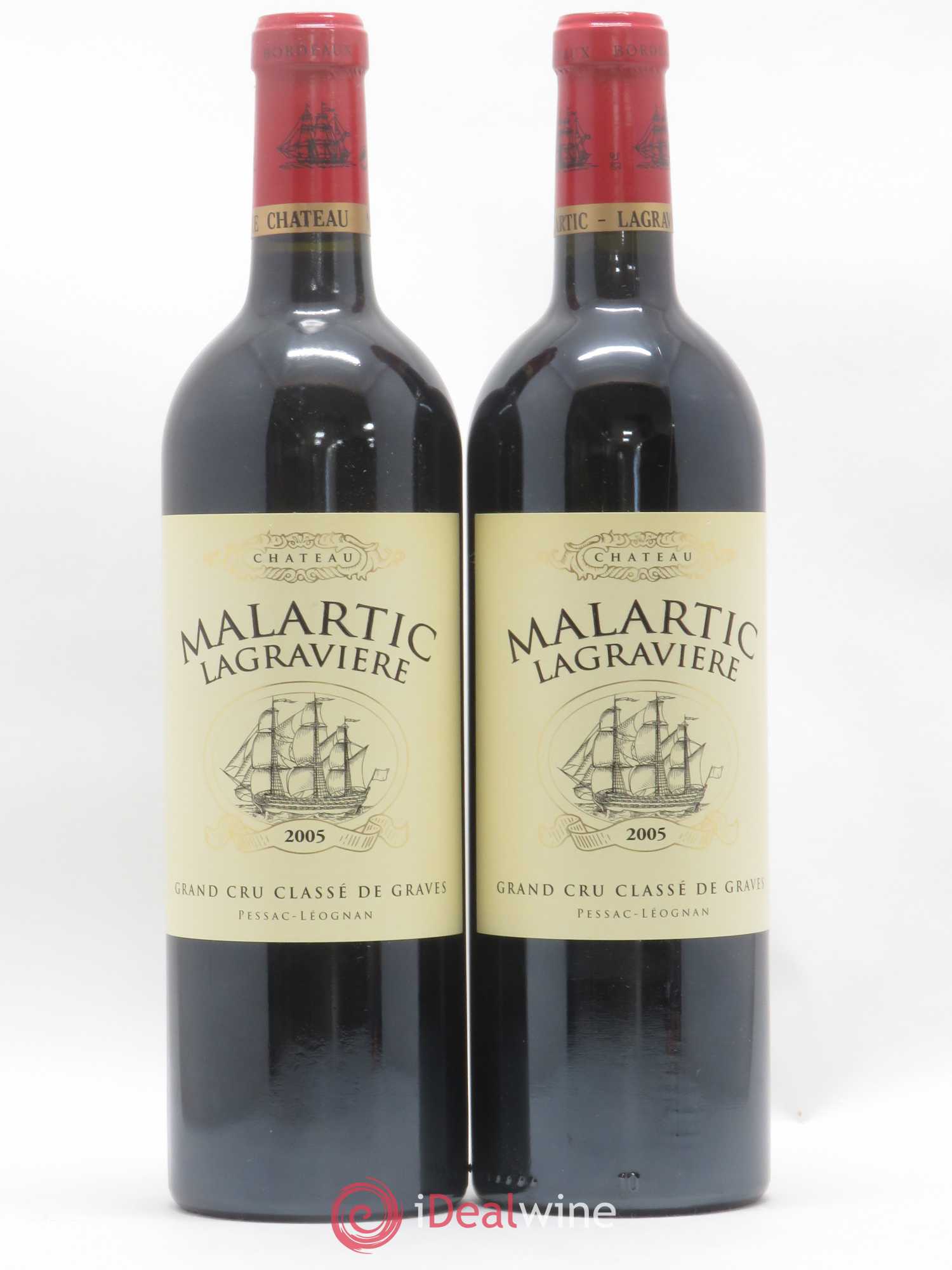 Château Malartic-Lagravière Cru Classé de Graves 2005 - Lot de 2 bouteilles - 0
