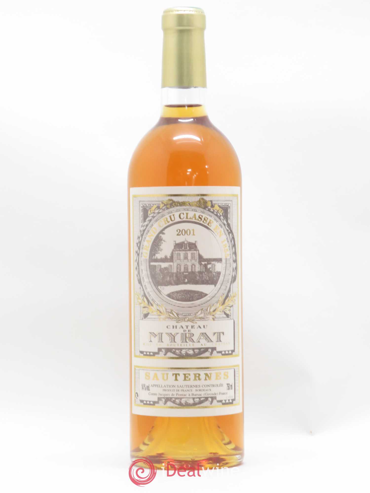 Château de Myrat 2ème Grand Cru Classé 2001 - Lotto di 1 bottiglia - 0