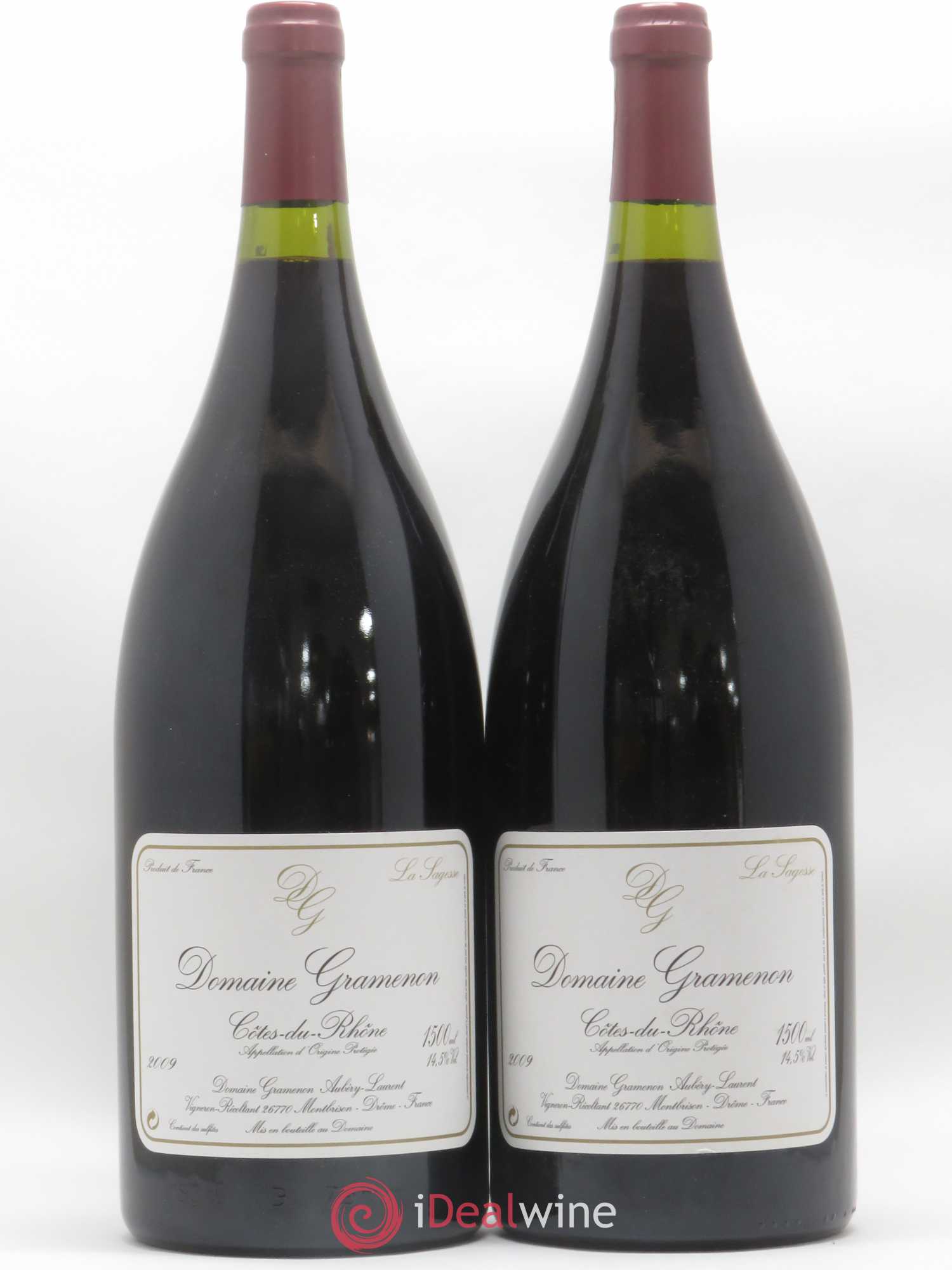 Côtes-du-Rhône La Sagesse Gramenon (Domaine) 2009 - Lot de 2 magnums - 0