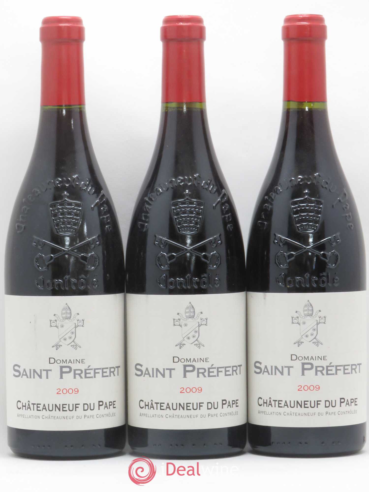 Châteauneuf-du-Pape Domaine Saint-Préfert 2009 - Lot de 3 bouteilles - 0
