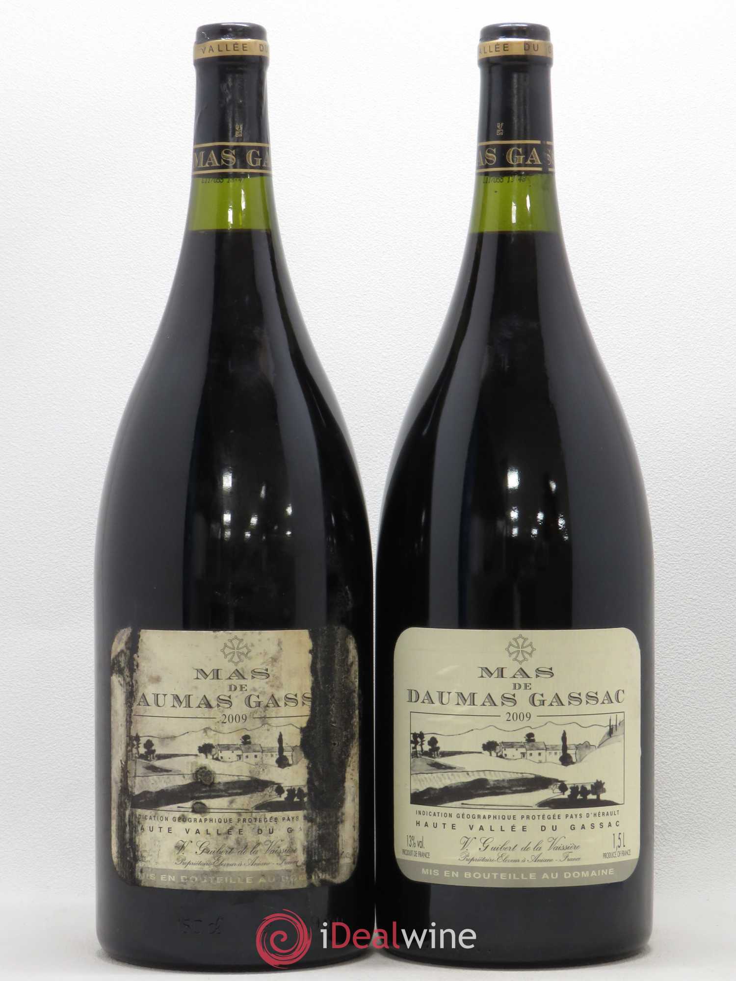 Saint-Guilhem-le-Désert - Cité d'Aniane Mas Daumas Gassac Famille Guibert de La Vaissière (sans prix de réserve) 2009 - Lot de 2 magnums - 0