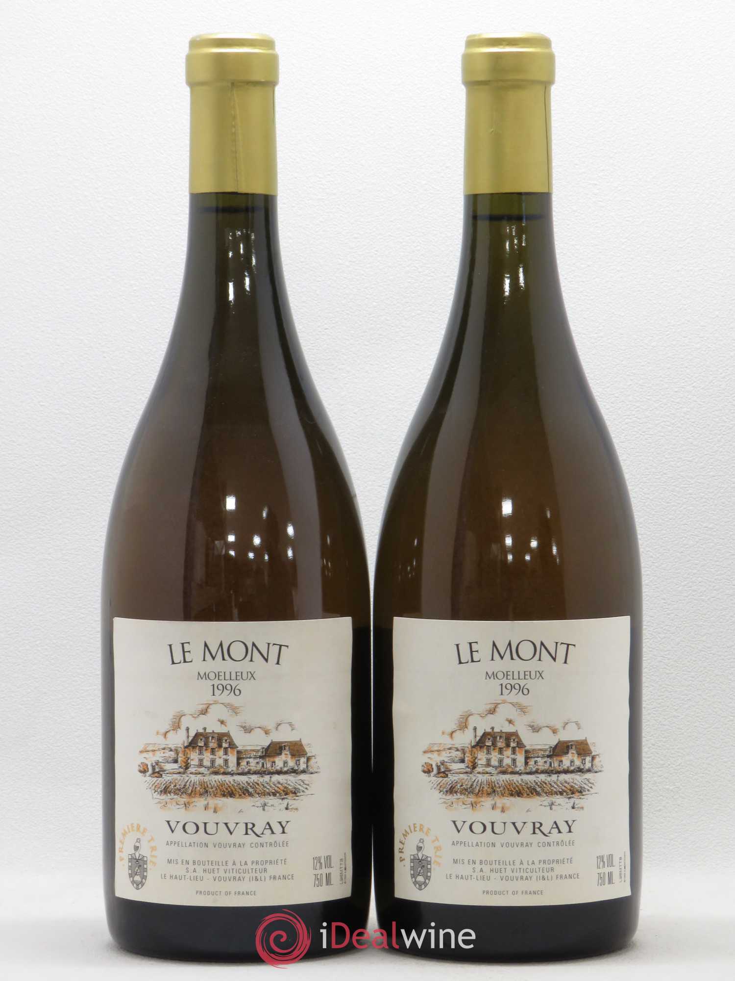 Vouvray Le Mont Moelleux 1ère Trie Domaine Huet 1996 - Lotto di 2 bottiglie - 0