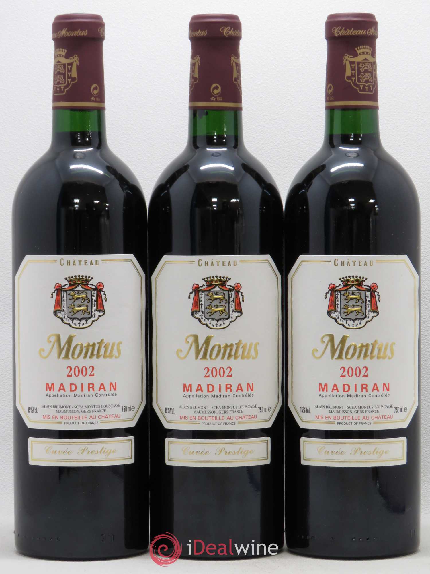 Madiran Château Montus-Prestige Alain Brumont (sans prix de réserve) 2002 - Lot de 12 bouteilles - 2