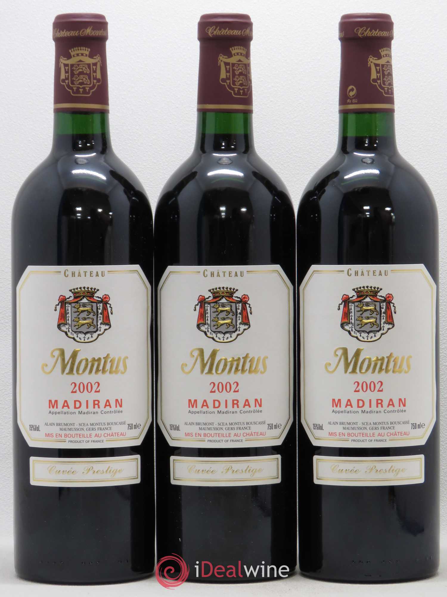 Madiran Château Montus-Prestige Alain Brumont (sans prix de réserve) 2002 - Lot de 12 bouteilles - 3