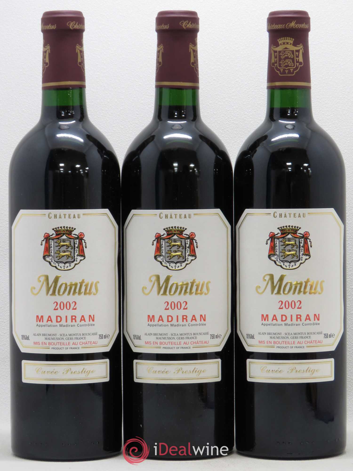 Madiran Château Montus-Prestige Alain Brumont (sans prix de réserve) 2002 - Lot de 12 bouteilles - 4