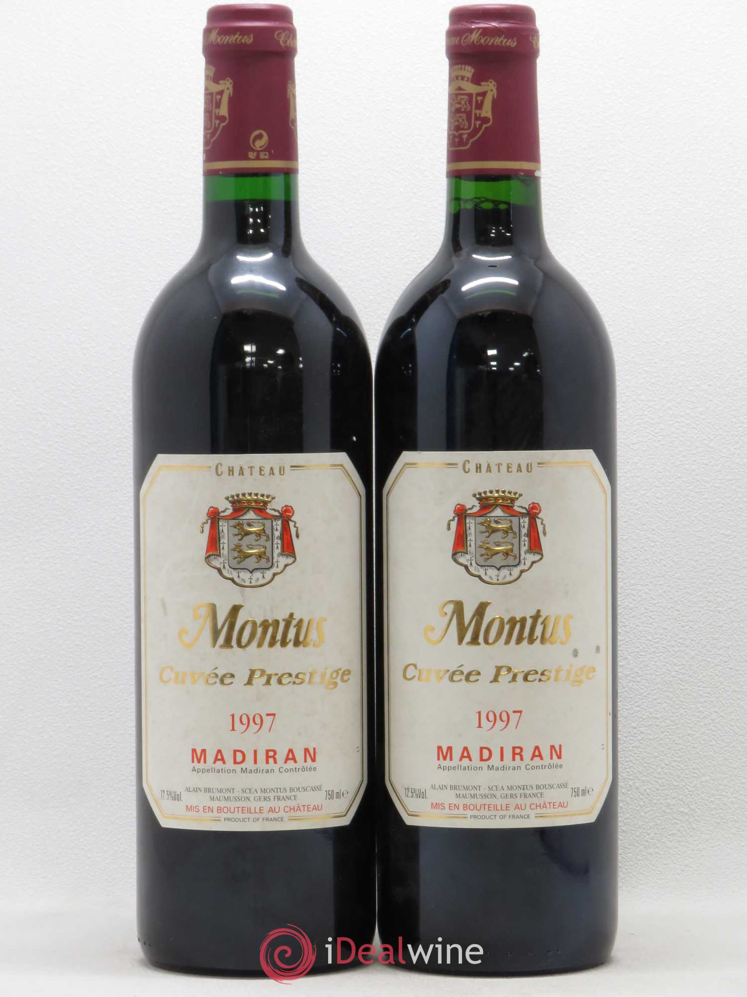 Madiran Château Montus-Prestige Alain Brumont (sans prix de réserve) 1997 - Lot de 2 bouteilles - 0