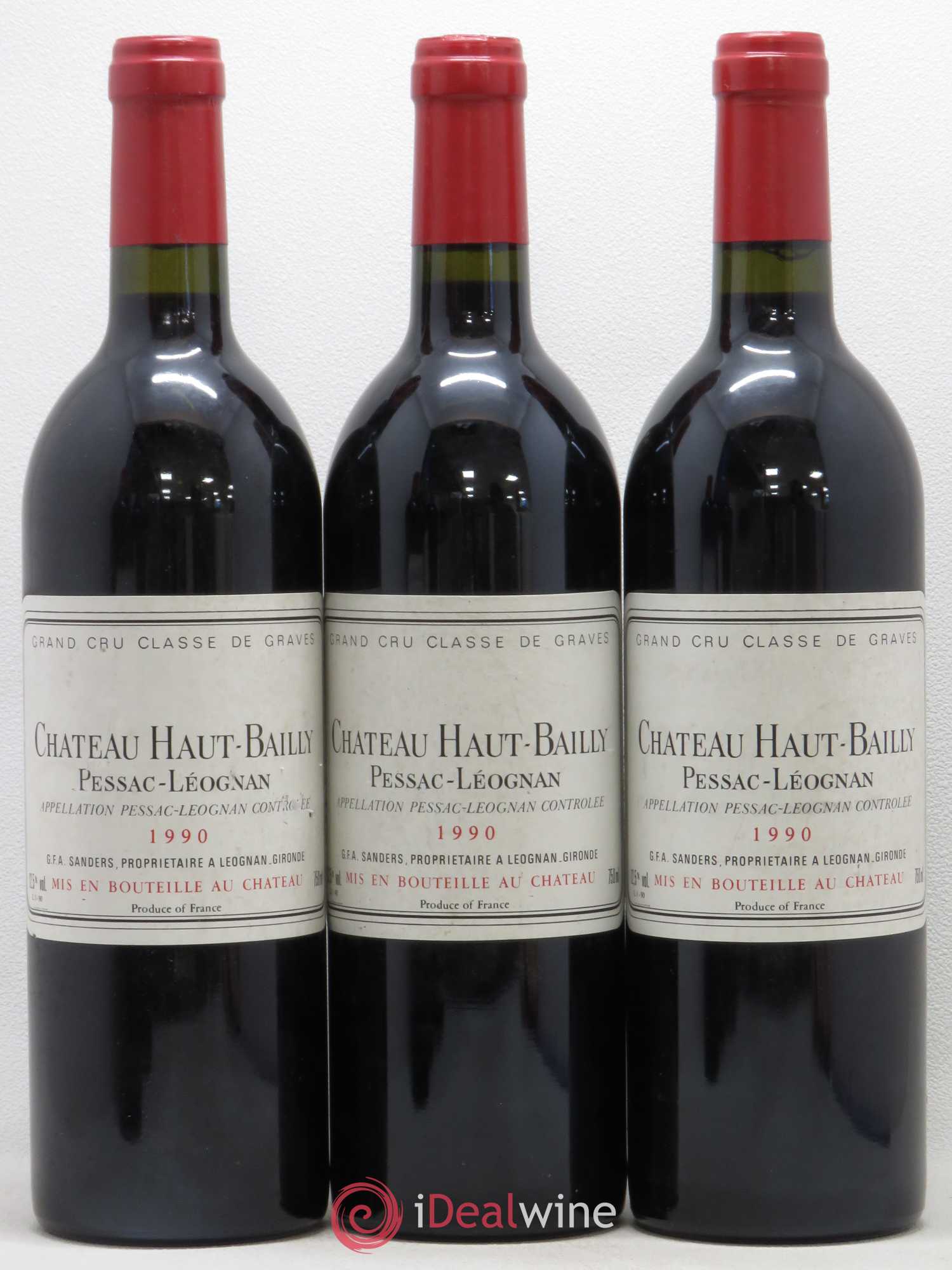 Château Haut-Bailly Cru Classé de Graves 1990 - Lot de 6 bouteilles - 1