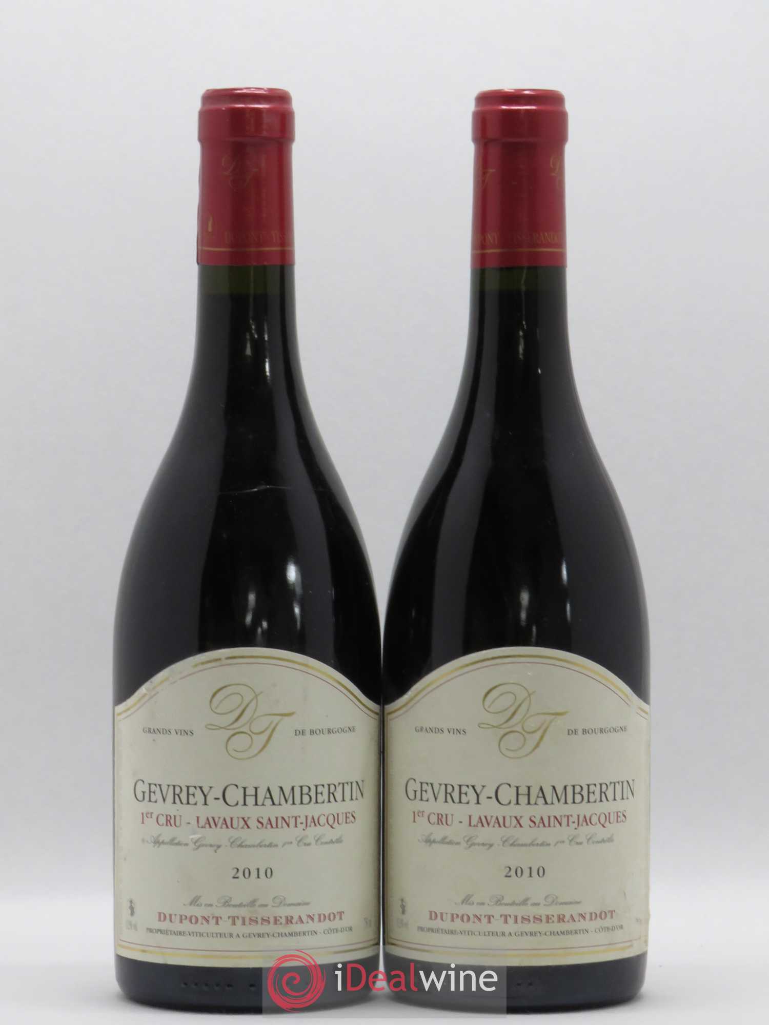 Gevrey-Chambertin 1er Cru Lavaux Saint-Jacques Dupont-Tisserandot (Domaine) 2010 - Lot de 2 bouteilles - 0