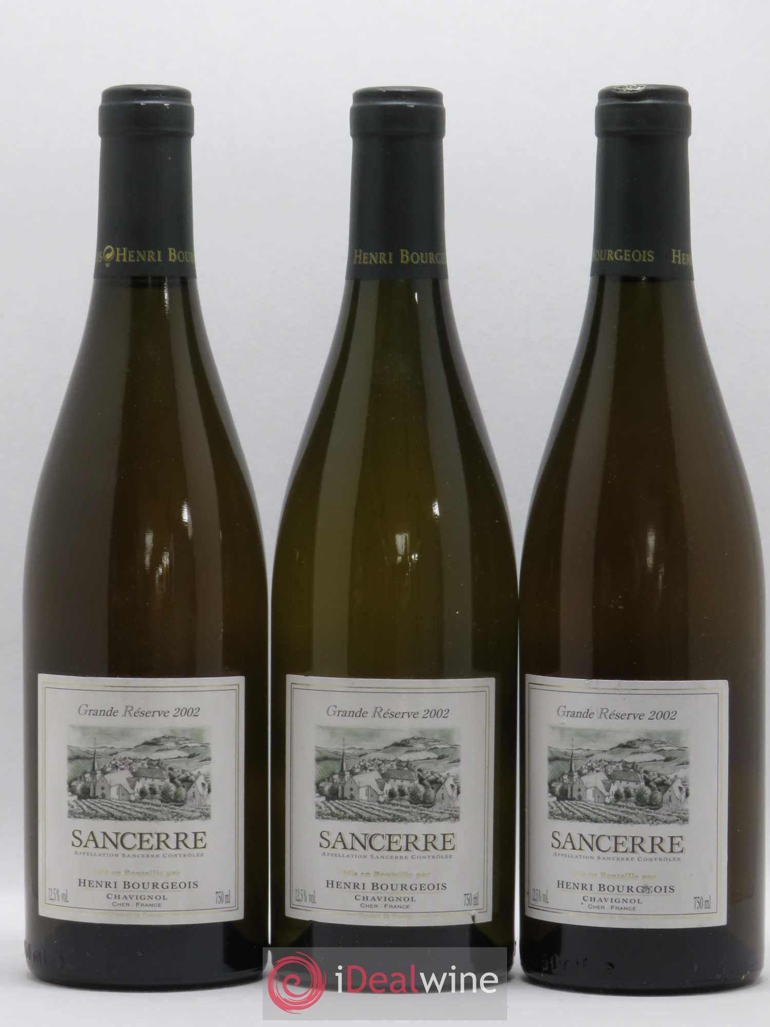 Sancerre Grande Réserve Henri Bourgeois 2002 - Posten von 3 Flaschen - 0