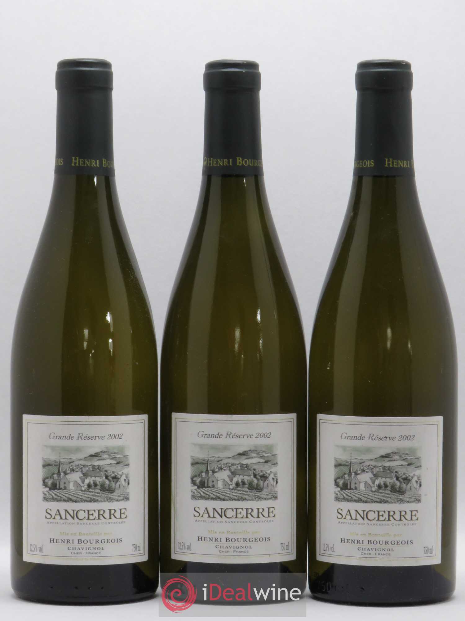 Sancerre Grande Réserve Henri Bourgeois 2002 - Posten von 3 Flaschen - 0