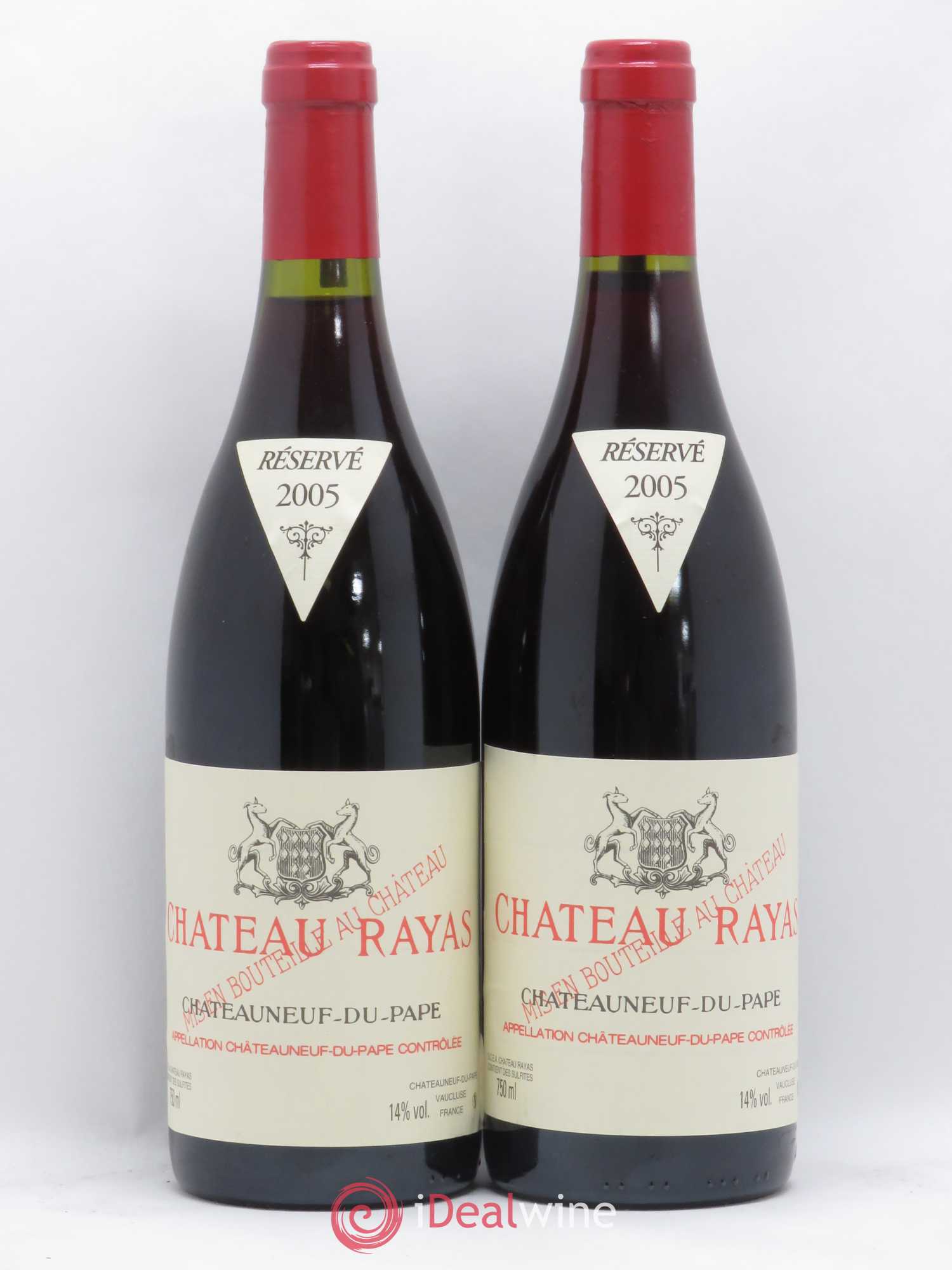 Châteauneuf-du-Pape Château Rayas Emmanuel Reynaud 2005 - Lot de 2 bouteilles - 0