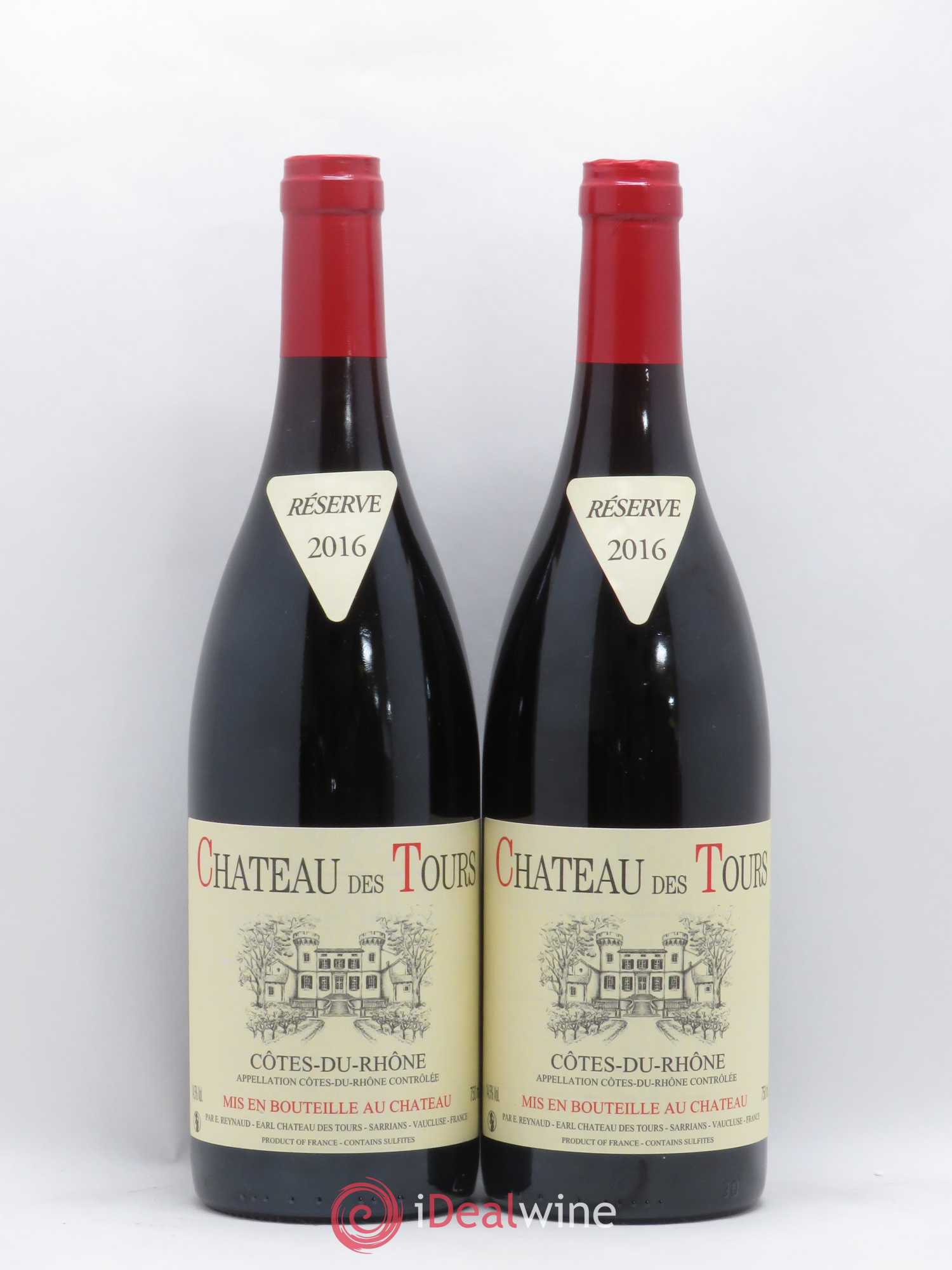 Côtes-du-Rhône Château des Tours Emmanuel Reynaud (sans prix de réserve) 2016 - Lot de 2 bouteilles - 0