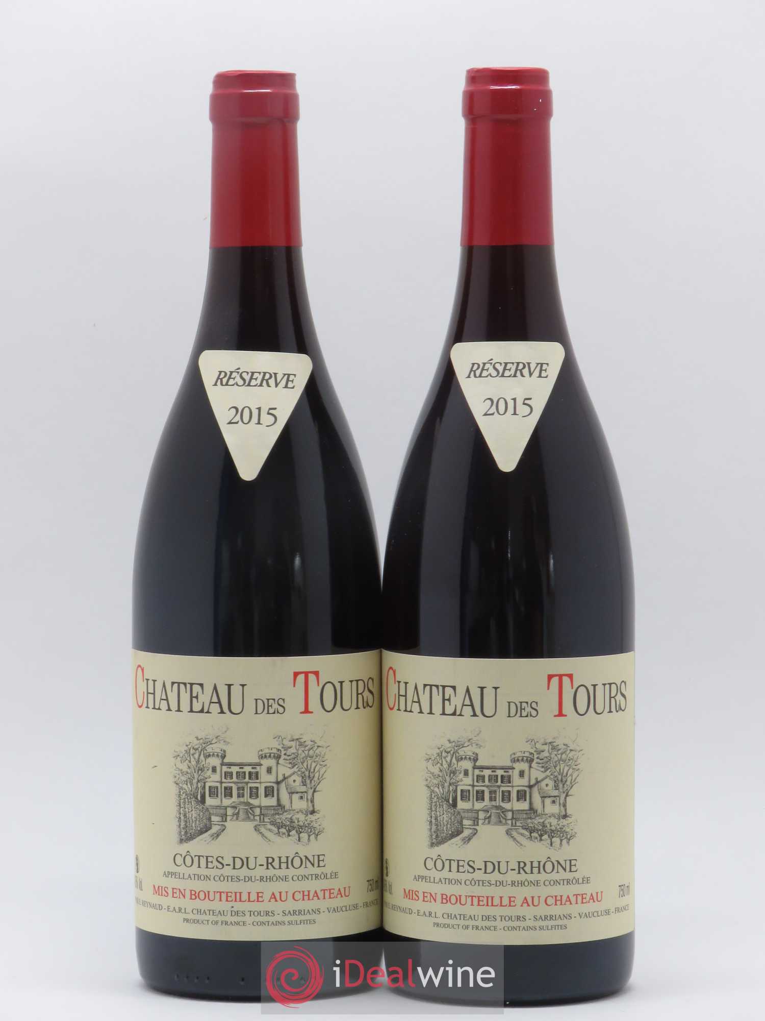 Côtes-du-Rhône Château des Tours Emmanuel Reynaud 2015 - Lot de 2 bouteilles - 0