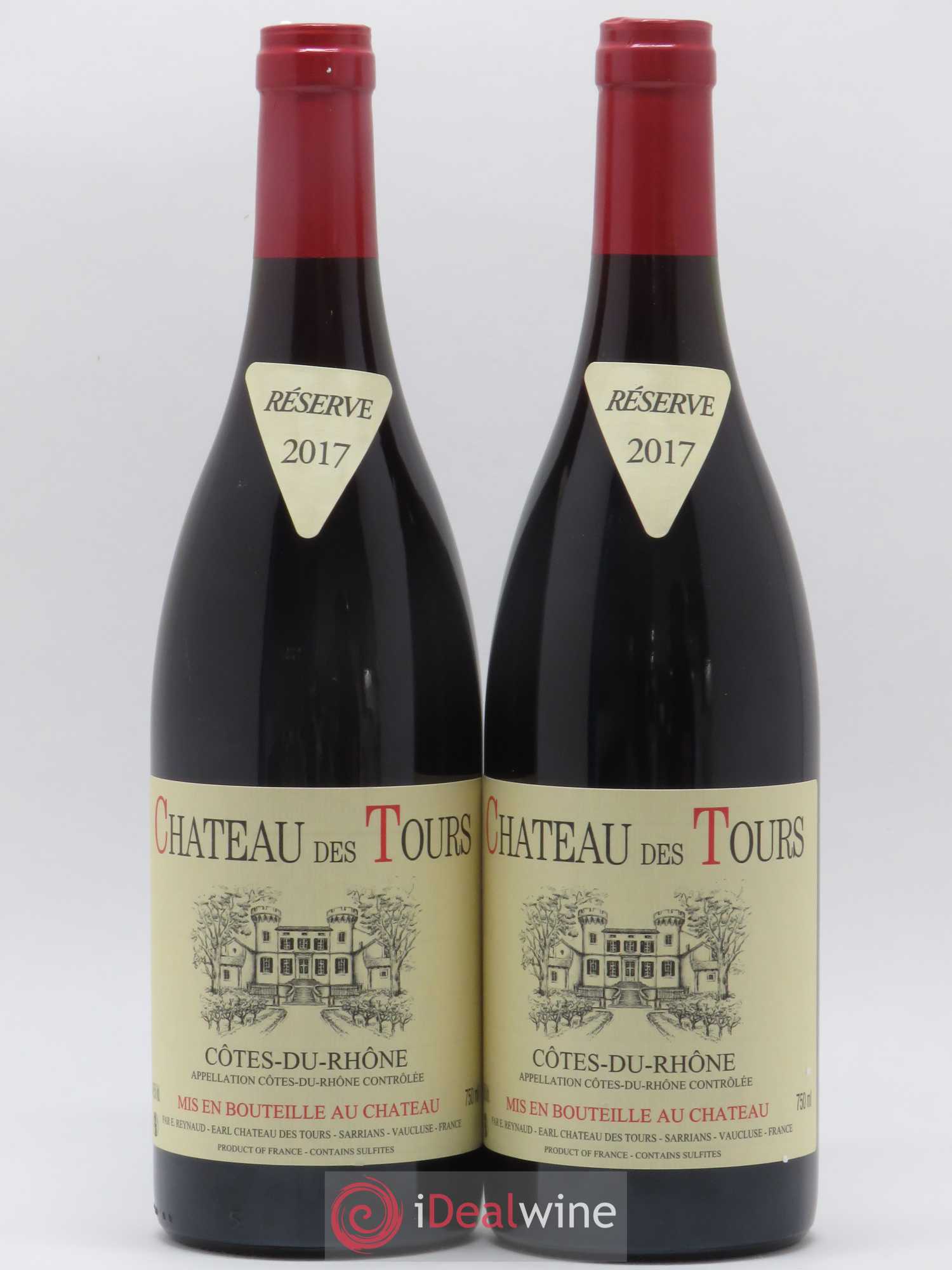 Côtes-du-Rhône Château des Tours Emmanuel Reynaud 2017 - Lot de 2 bouteilles - 0