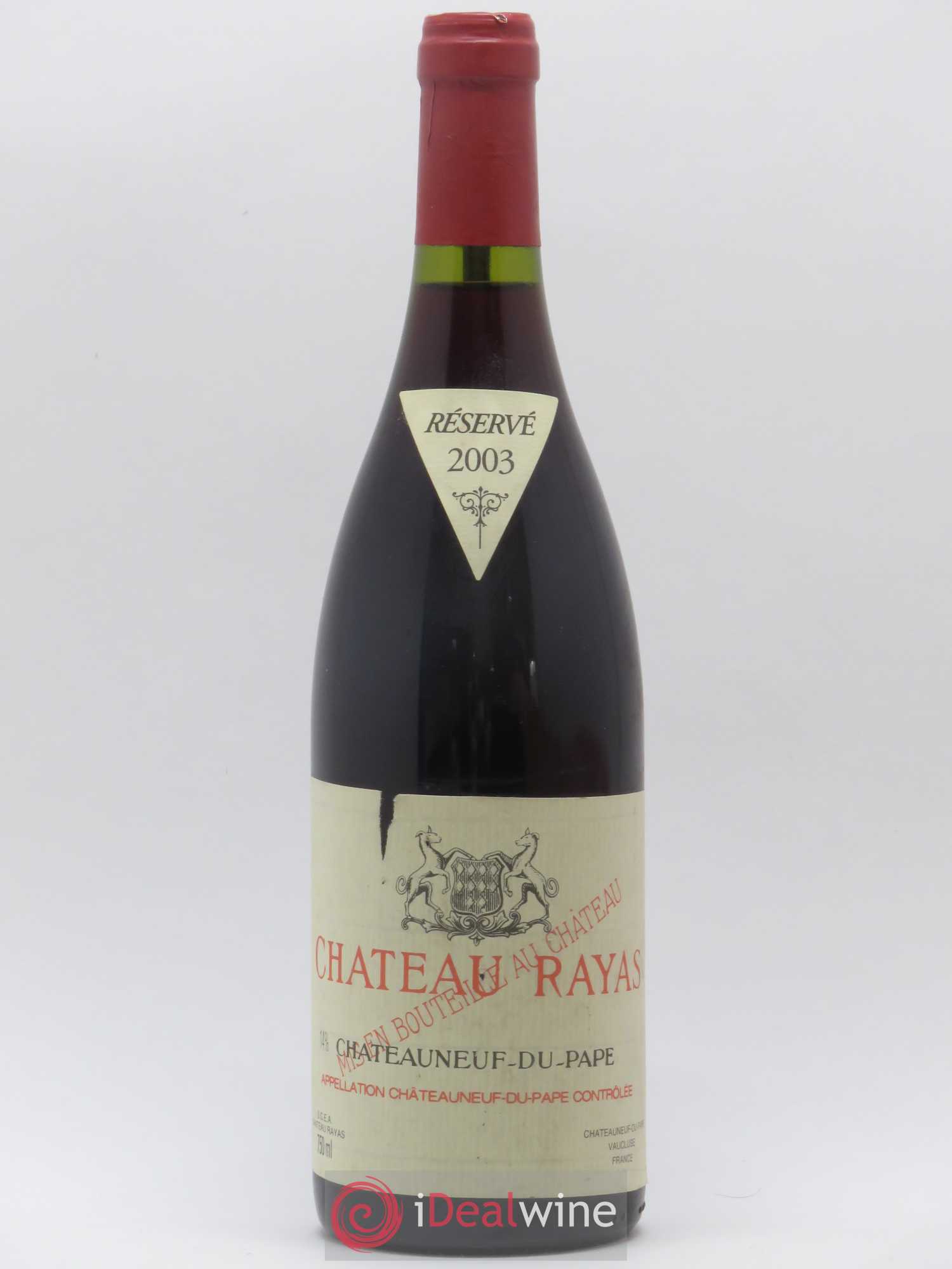 Châteauneuf-du-Pape Château Rayas Emmanuel Reynaud 2003 - Lot de 1 bouteille - 0