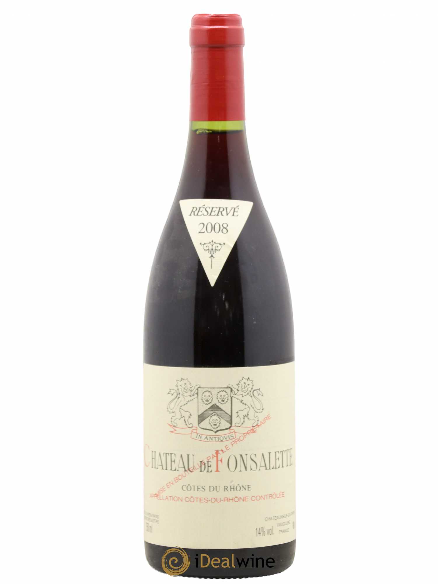 Côtes-du-Rhône Château de Fonsalette Emmanuel Reynaud 2008 - Lot de 1 bouteille - 0