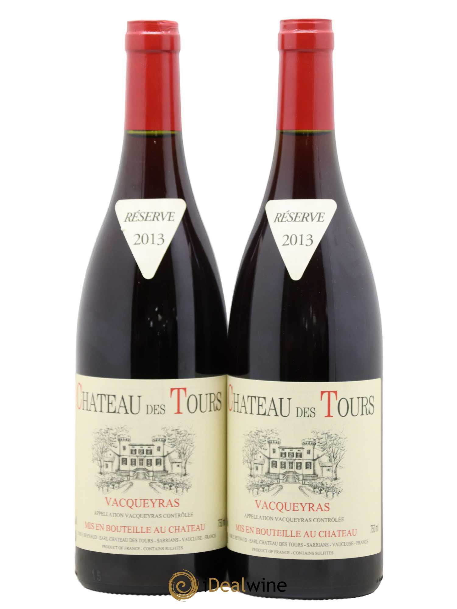 Vacqueyras Château des Tours Emmanuel Reynaud 2013 - Lot de 2 bouteilles - 0