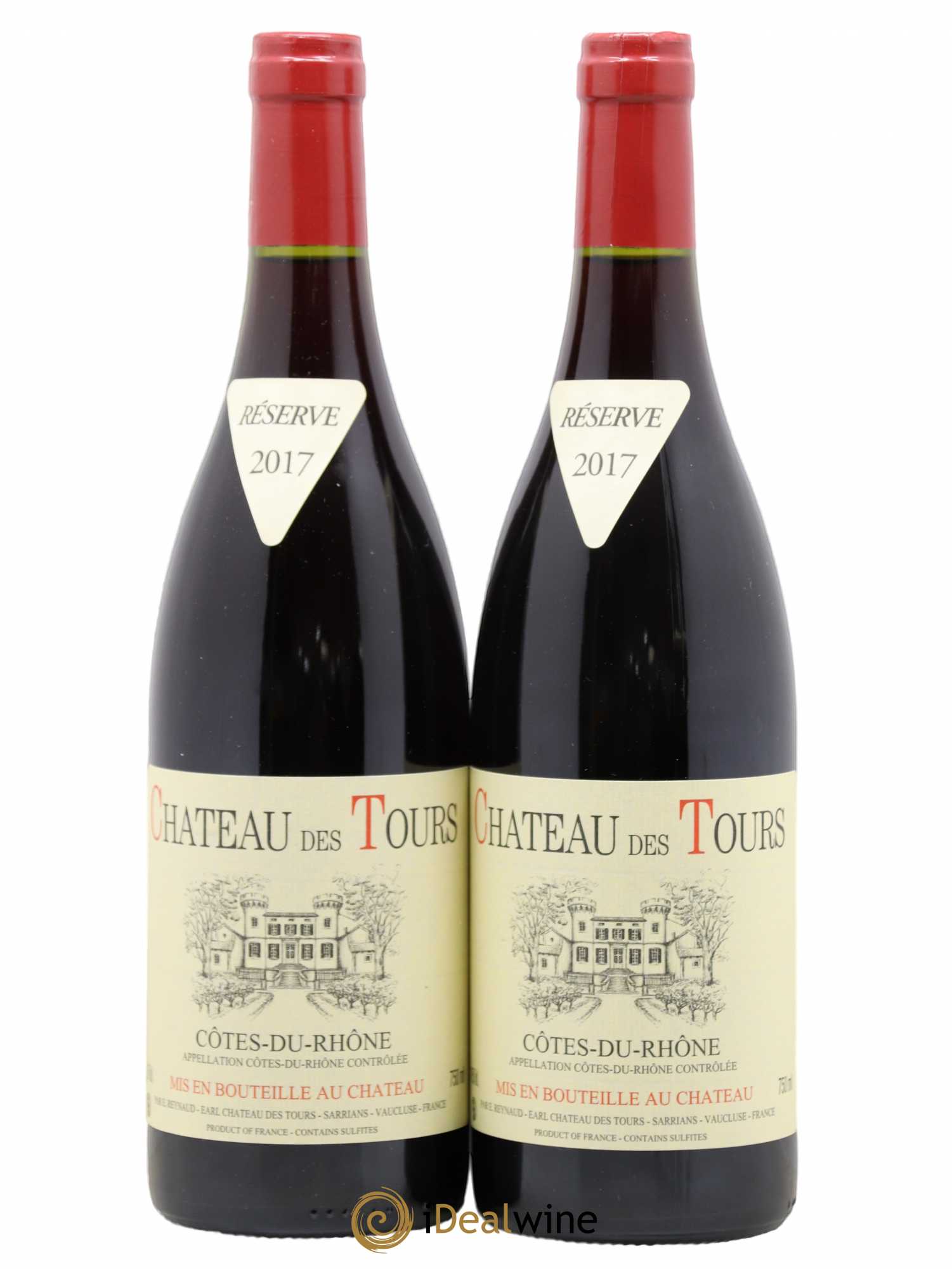 Côtes-du-Rhône Château des Tours Emmanuel Reynaud 2017 - Lot de 2 bouteilles - 0