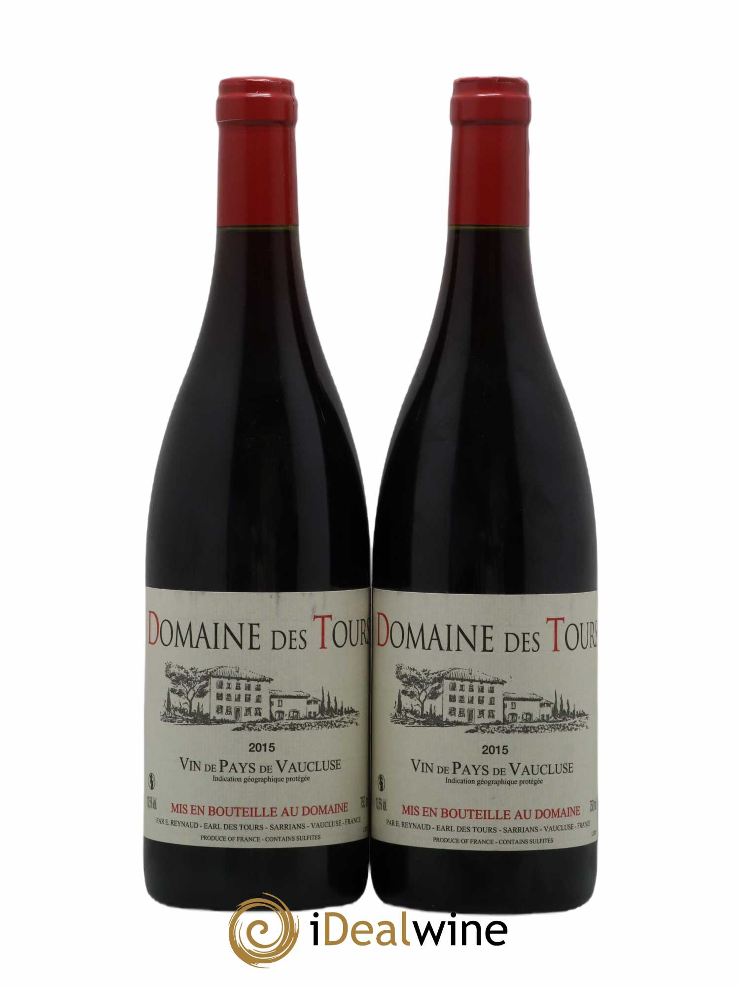 Vaucluse (Vin de Pays de Vaucluse) Domaine des Tours Emmanuel Reynaud 2015 - Lot de 2 bouteilles - 0