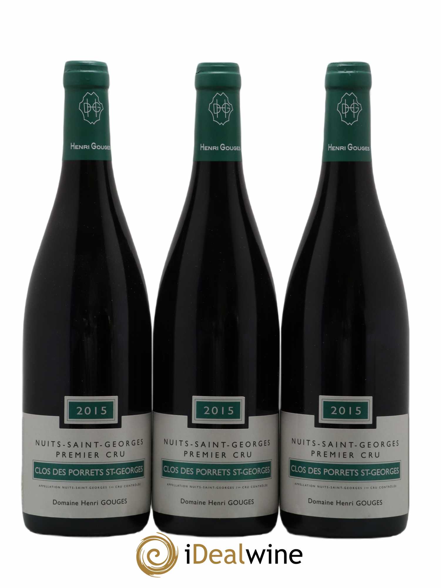 Nuits-Saint-Georges 1er Cru Clos des Porrets St Georges Henri Gouges 2015 - Posten von 3 Flaschen - 0