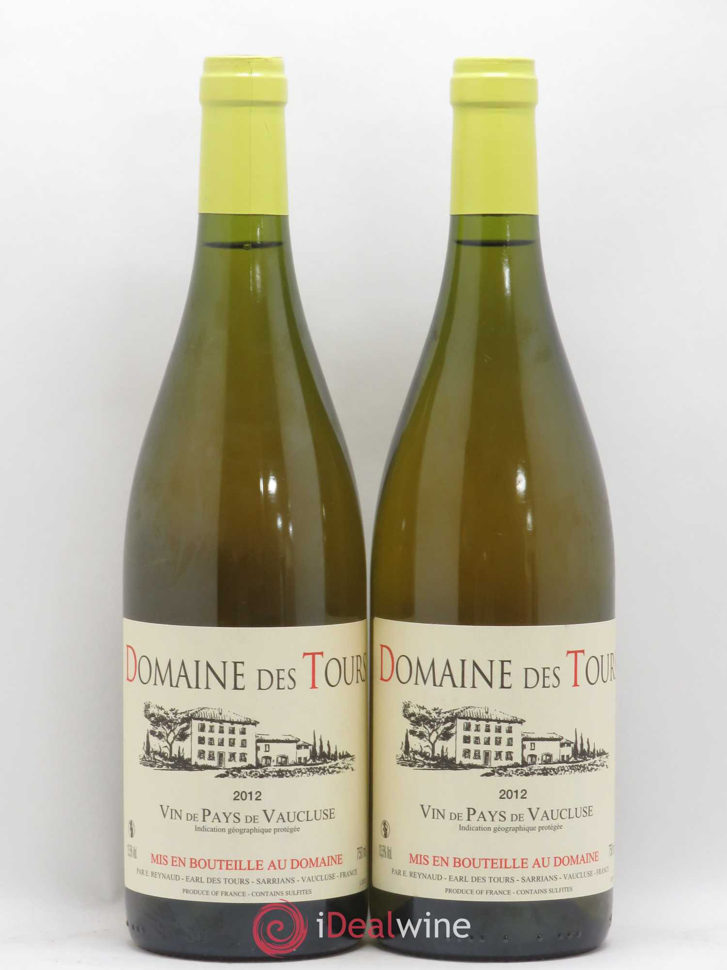 Vaucluse (Vin de Pays de Vaucluse) Domaine des Tours Emmanuel Reynaud 2012 - Lot de 2 bouteilles - 0