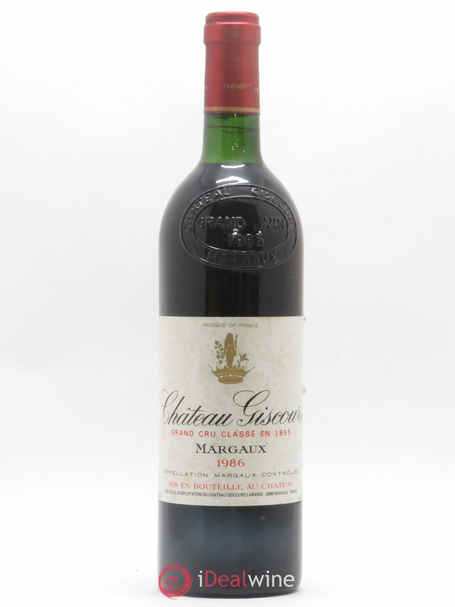 Château Giscours 3ème Grand Cru Classé 1986 - Lot de 1 bouteille - 0