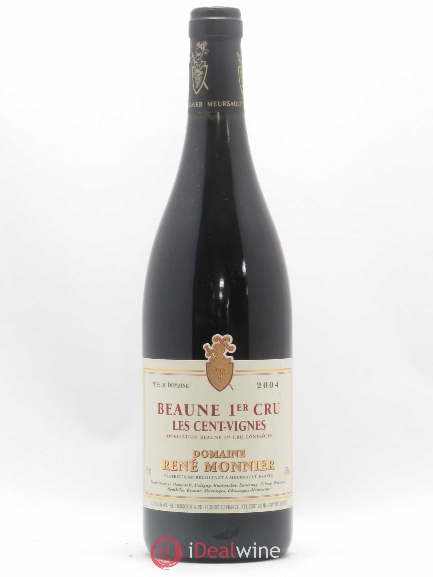 Beaune 1er Cru Les Cent Vignes Domaine René Monnier 2004 - Posten von 1 Flasche - 0