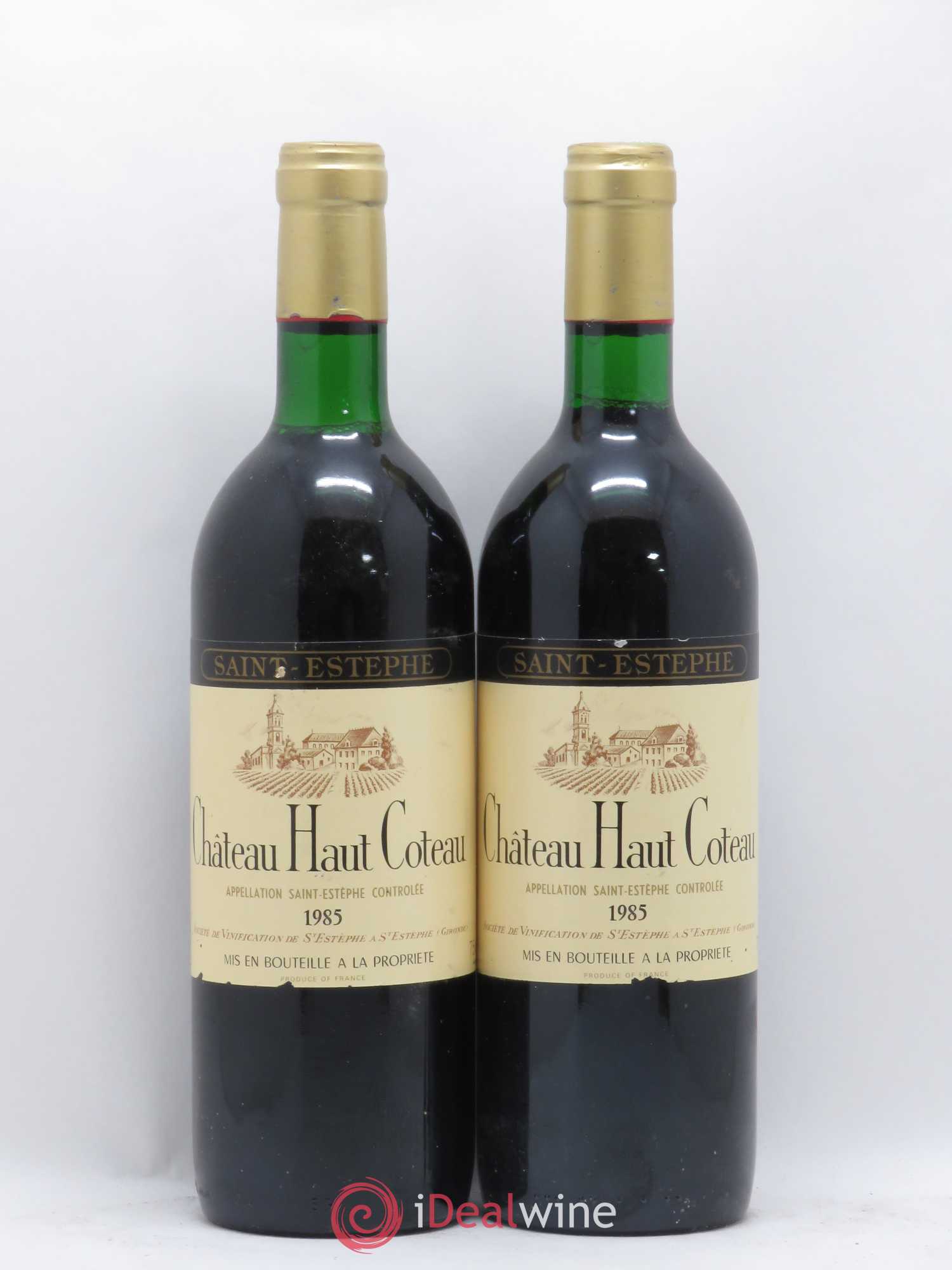 Château Haut Coteau Cru Bourgeois 1985 - Lot de 2 bouteilles - 0