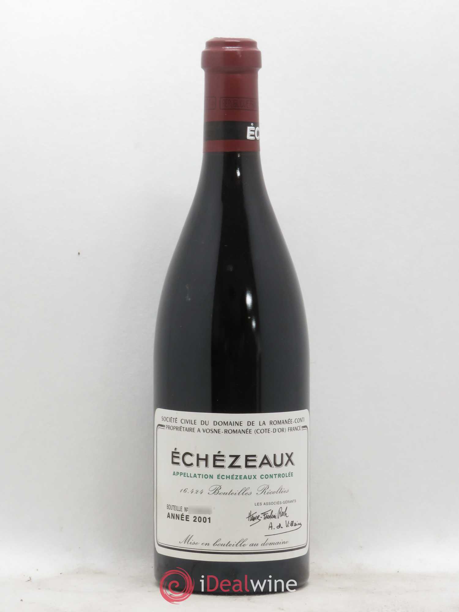 Echezeaux Grand Cru Domaine de la Romanée-Conti 2001 - Lot de 1 bouteille - 0