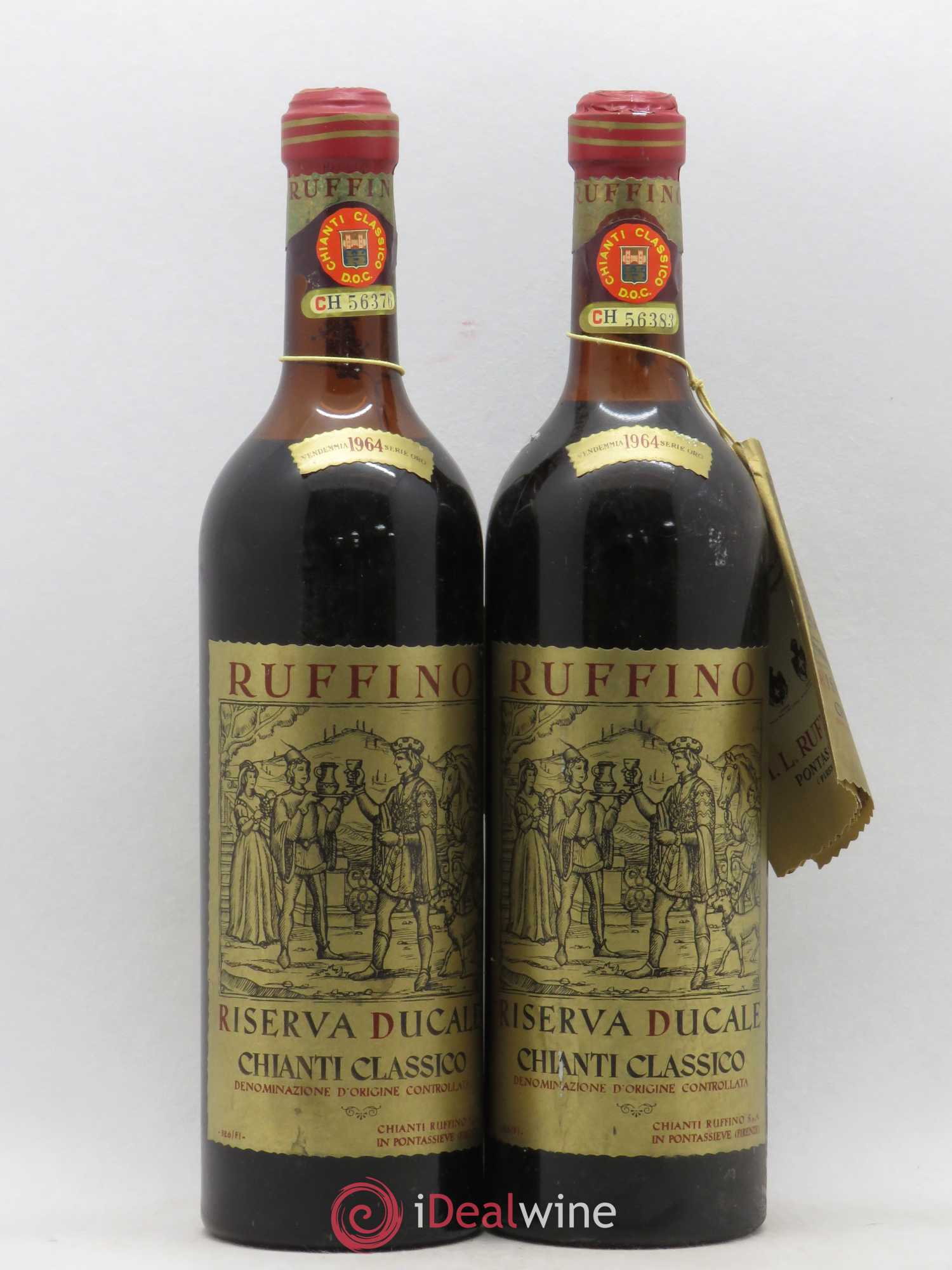 Chianti Classico DOCG Riserva Ducale Ruffino 1964 - Lotto di 2 bottiglie - 0
