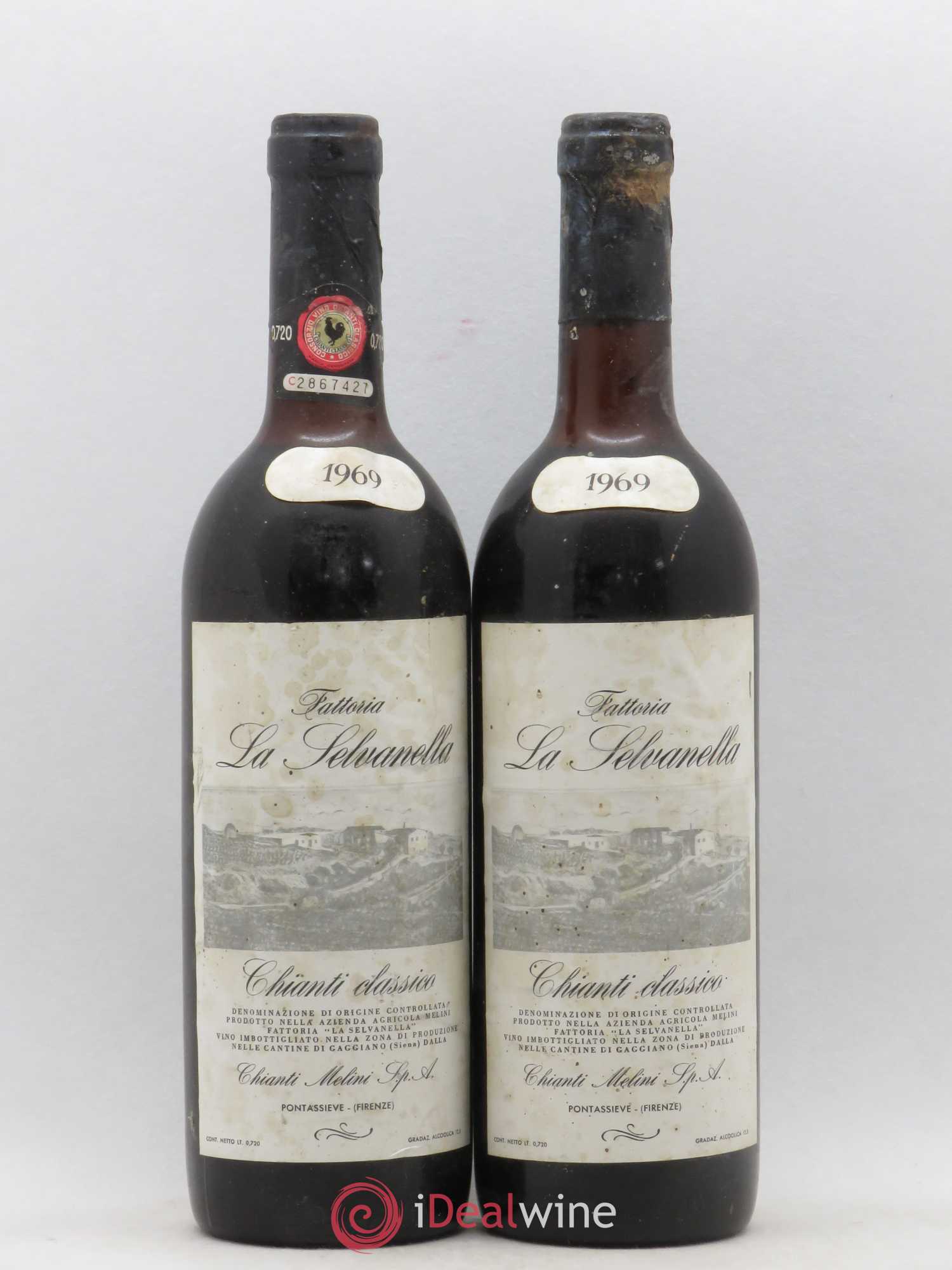 Chianti Classico DOCG La Selvanella 1969 - Lotto di 2 bottiglie - 0