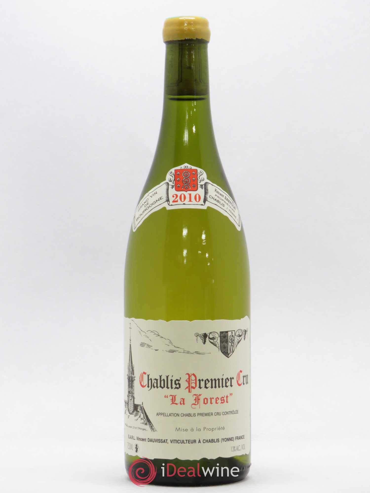 Chablis 1er Cru La Forest Vincent Dauvissat (Domaine) 2010 - Lot de 1 bouteille - 0