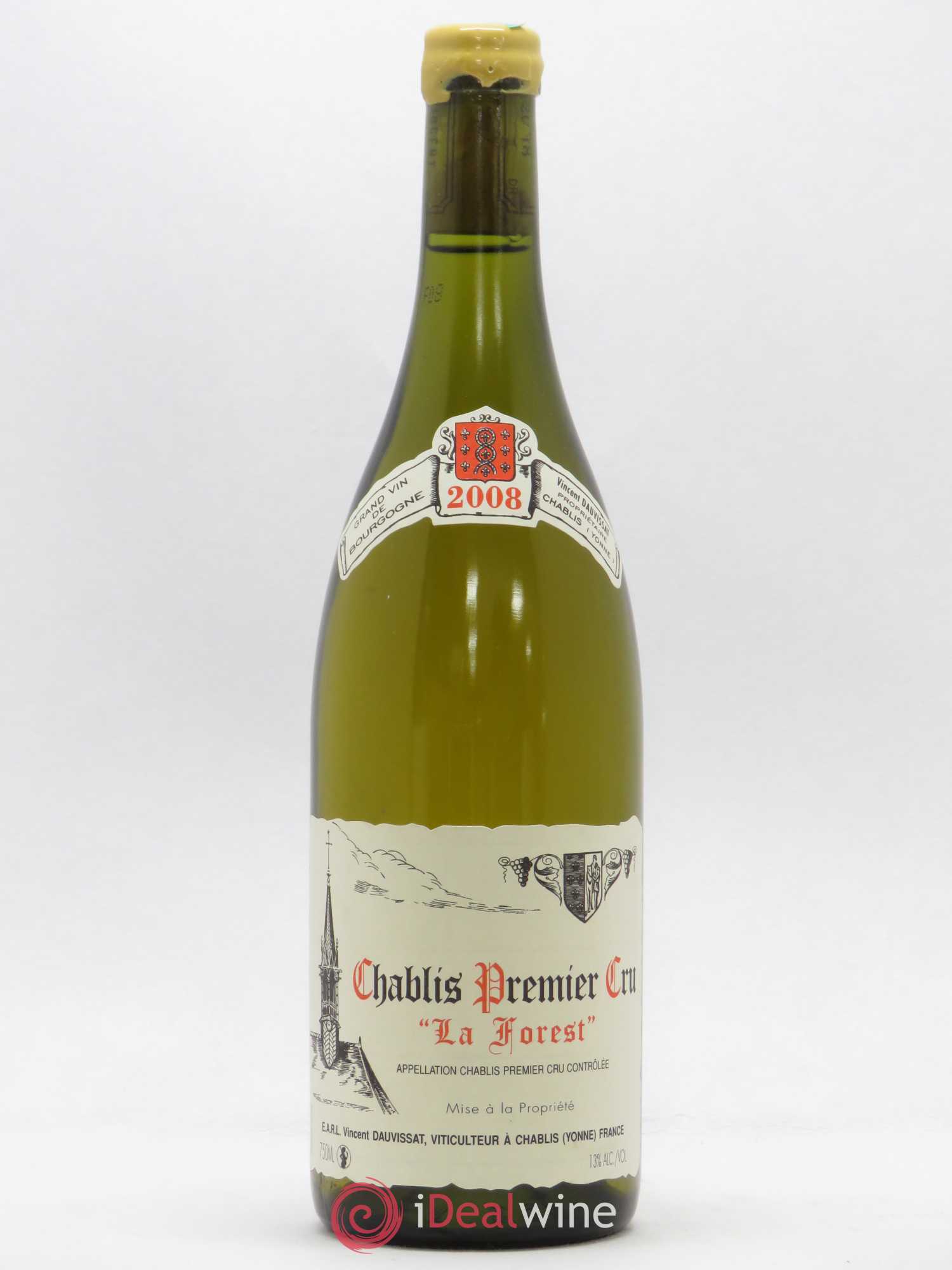 Chablis 1er Cru La Forest Vincent Dauvissat (Domaine) 2008 - Lot de 1 bouteille - 0