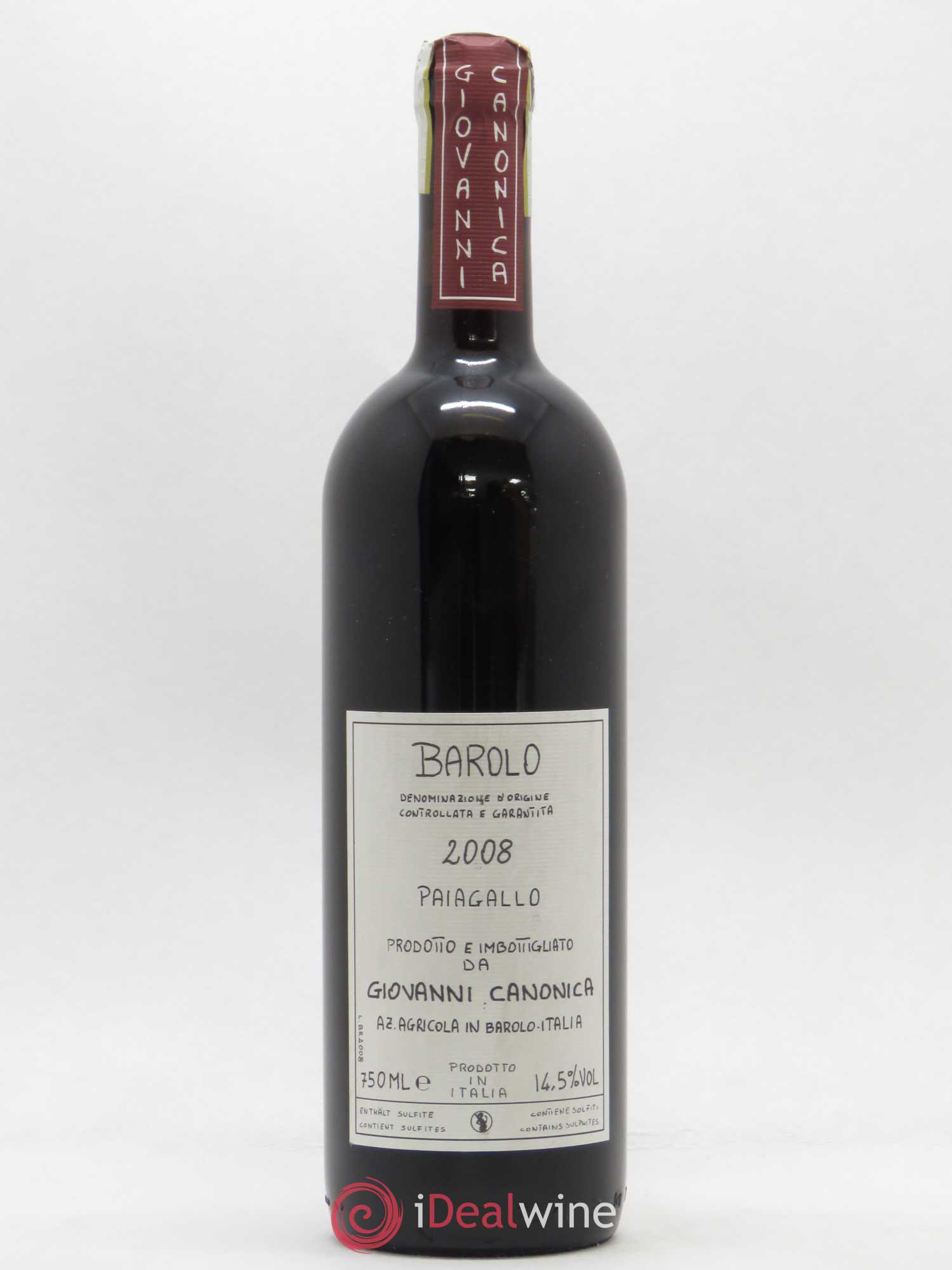 Barolo Paiagallo Giovanni Canonica 2008 - Posten von 1 Flasche - 0