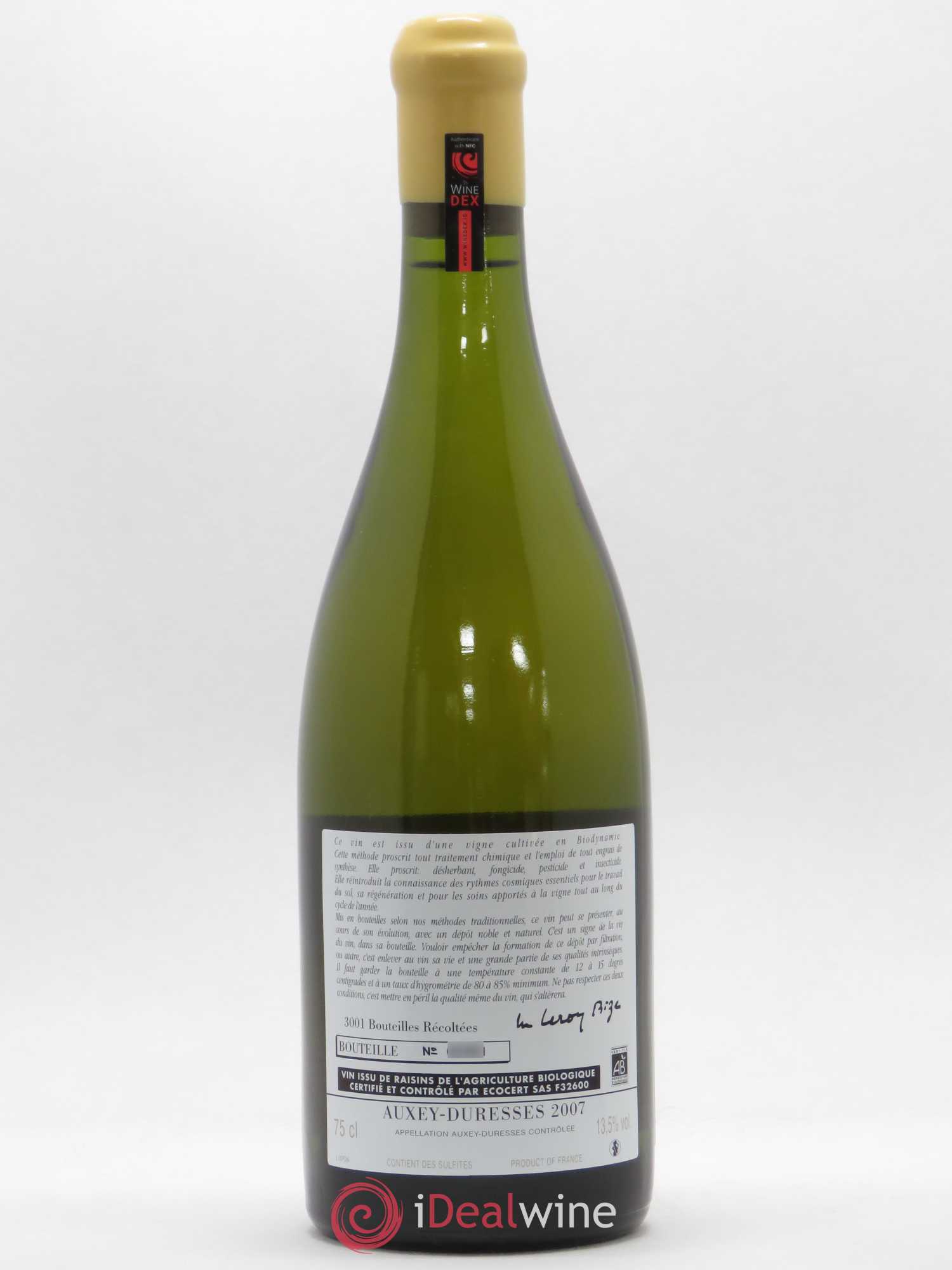 Auxey-Duresses d'Auvenay (Domaine) 2007 - Lot de 1 bouteille - 1