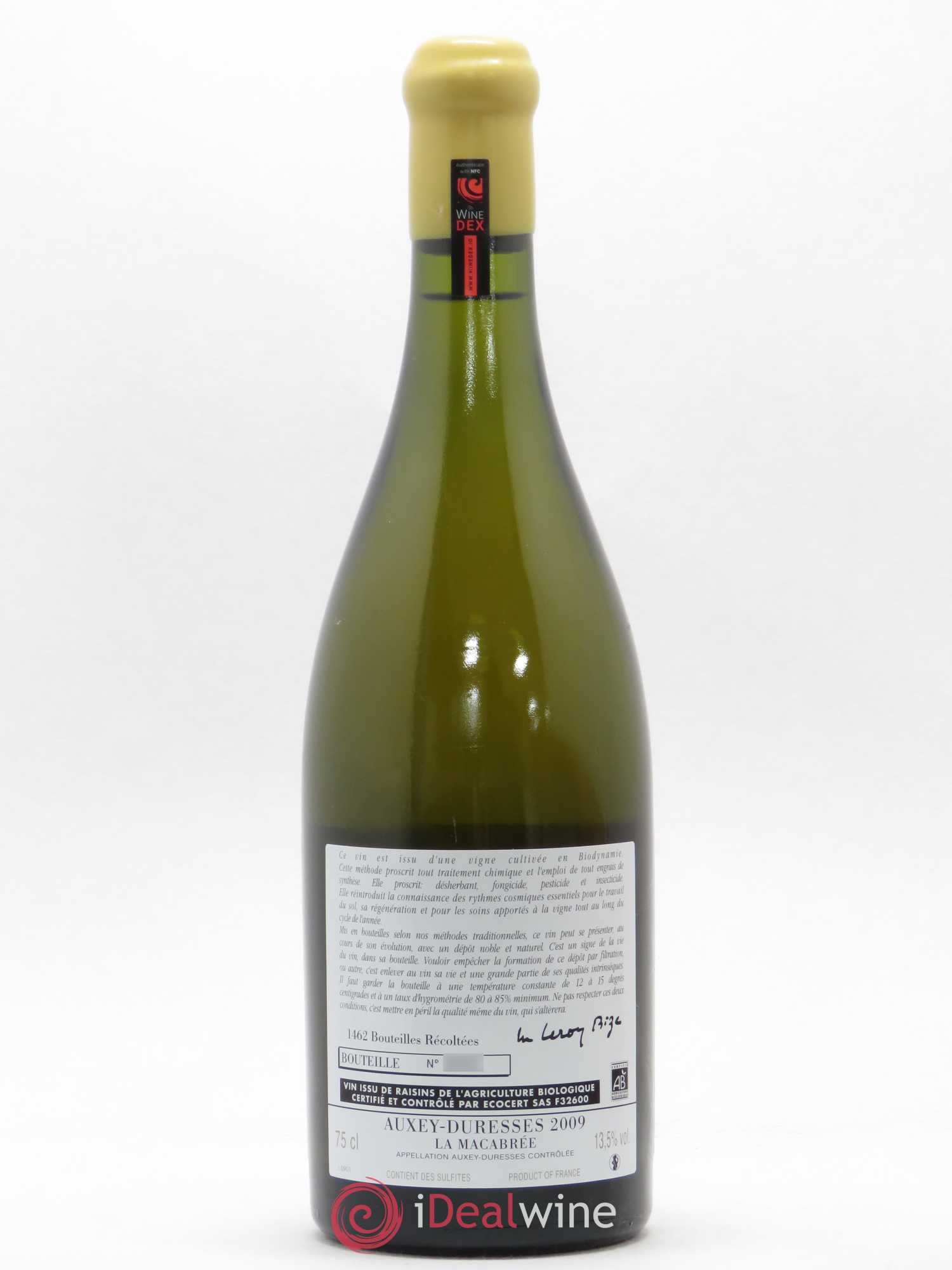 Auxey-Duresses La Macabrée Domaine D'Auvenay 2009 - Posten von 1 Flasche - 1
