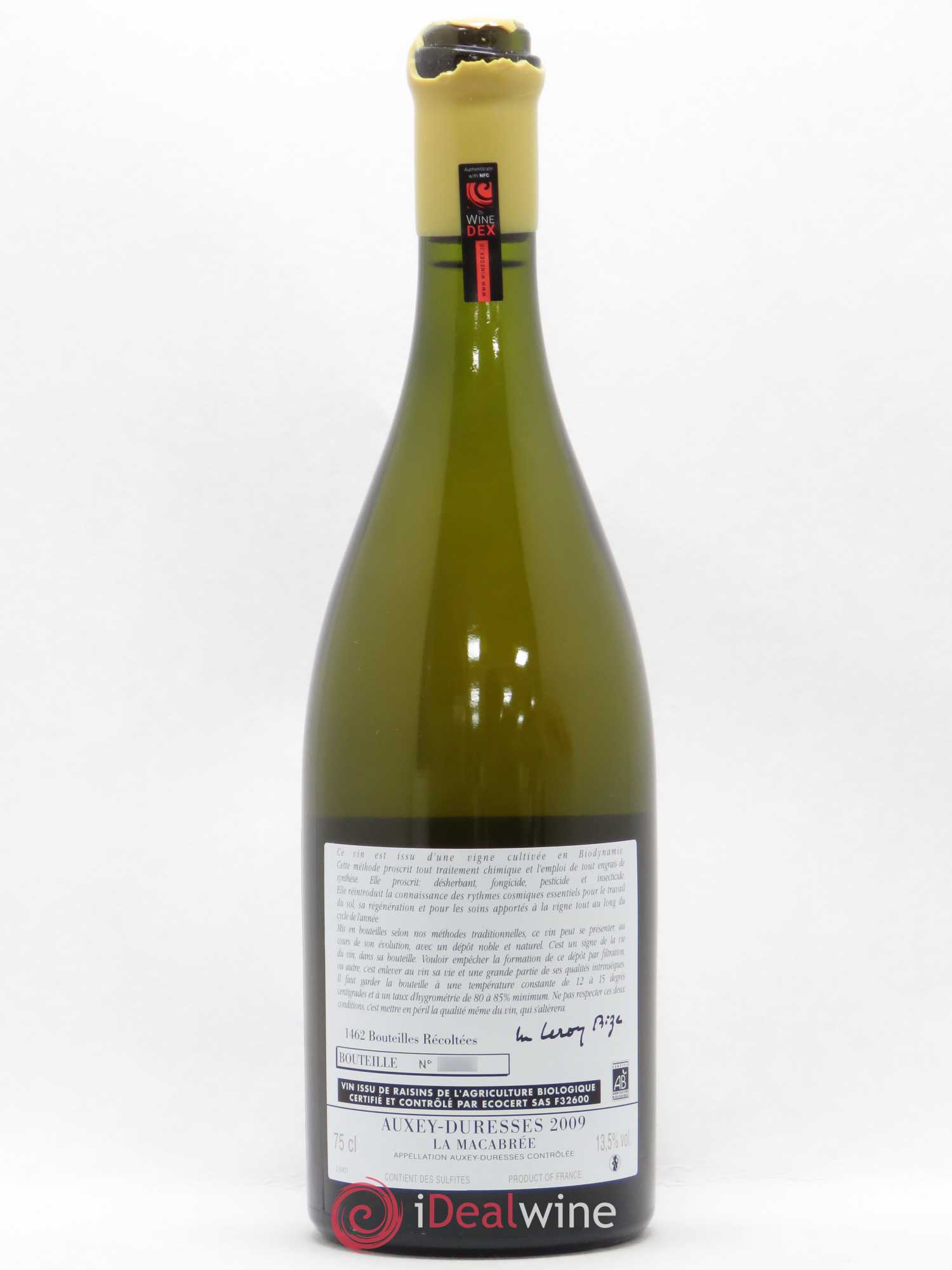 Auxey-Duresses La Macabrée Domaine D'Auvenay 2009 - Posten von 1 Flasche - 1