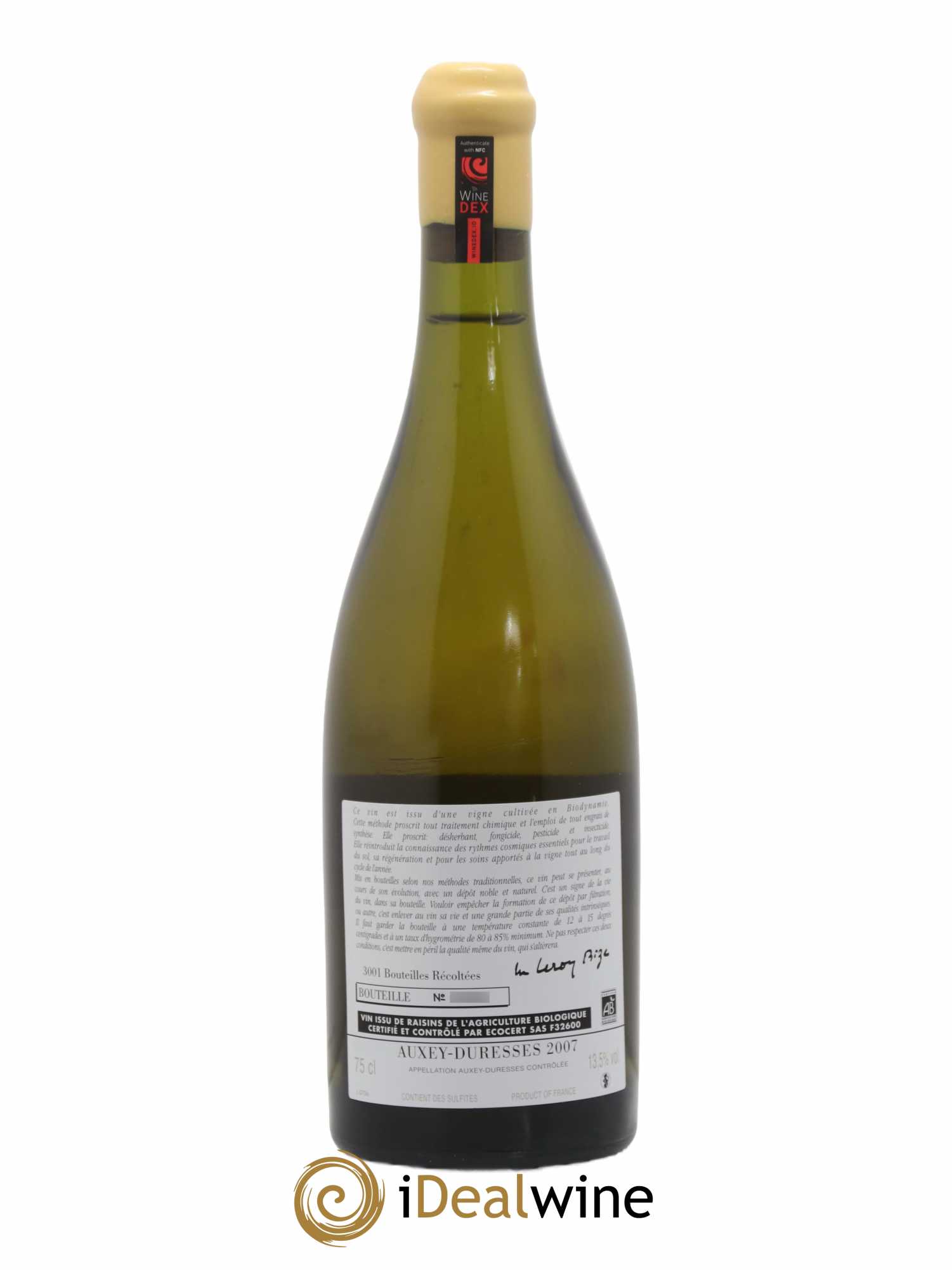 Auxey-Duresses d'Auvenay (Domaine) 2007 - Lot de 1 bouteille - 1
