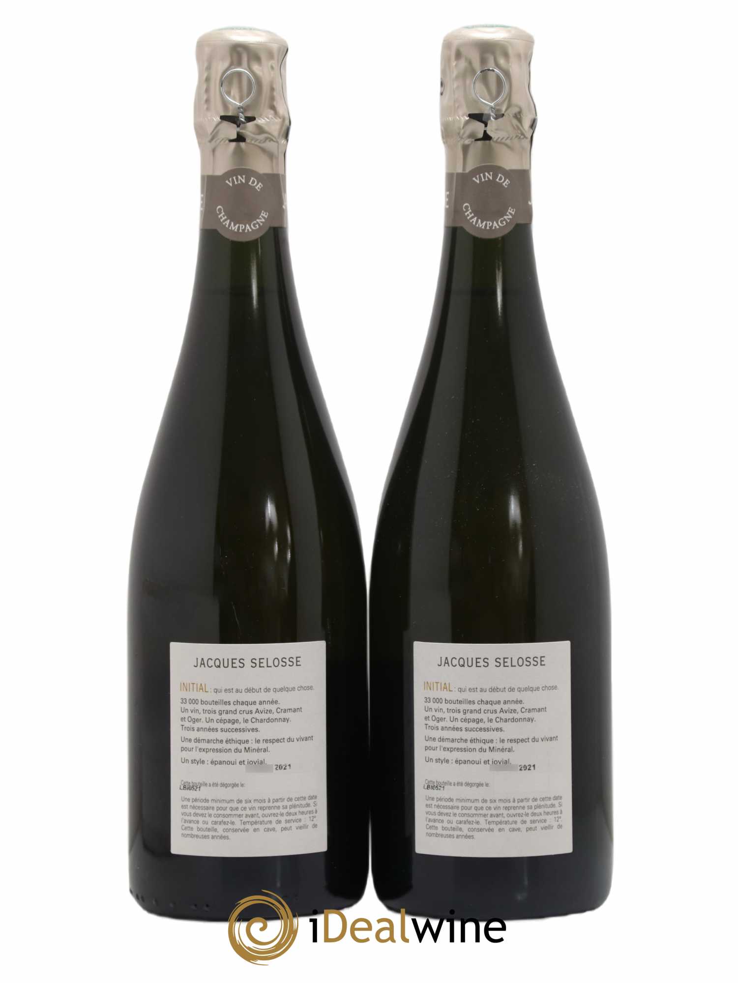 Initial Brut Jacques Selosse - Lot de 2 bouteilles - 1