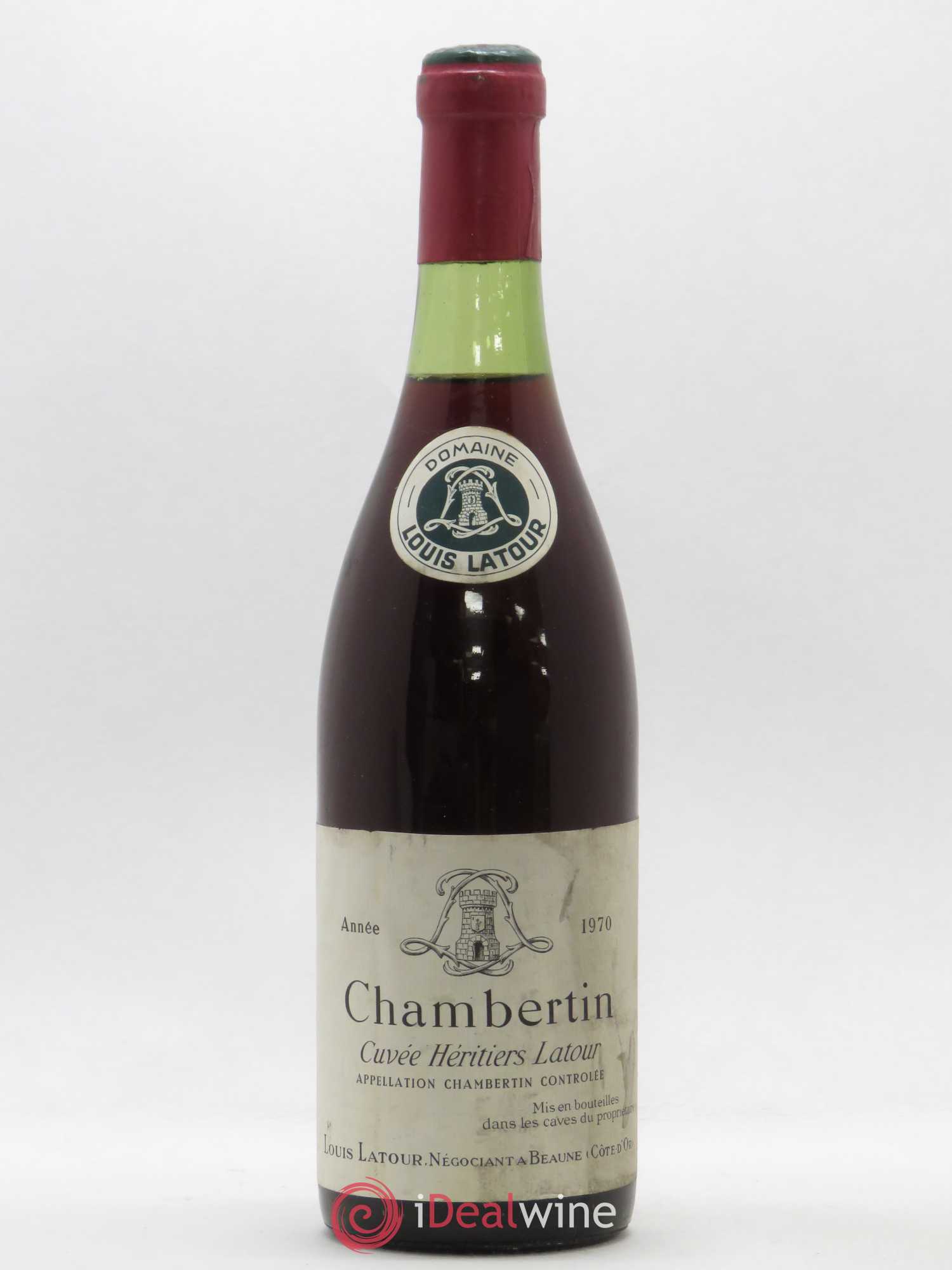 Chambertin Grand Cru Louis Latour Cuvée Héritiers Latour 1970 - Posten von 1 Flasche - 0