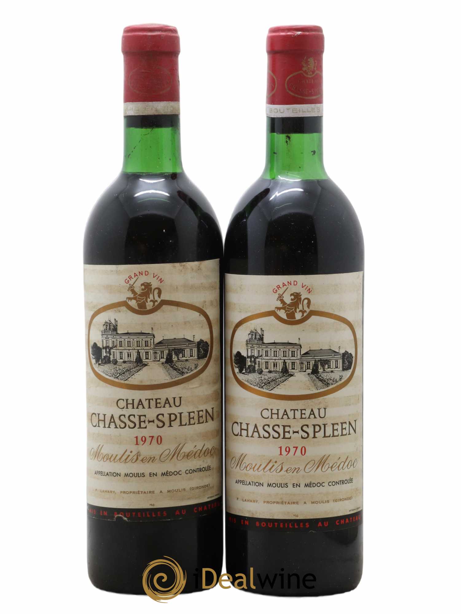 Château Chasse Spleen 1970 - Lot de 2 bouteilles - 0