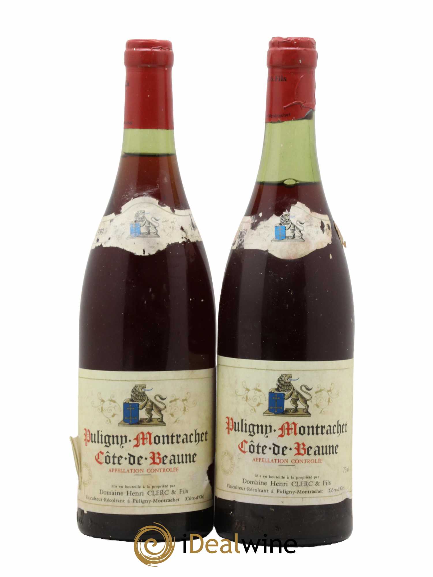 Puligny-Montrachet Henri Clerc 1980 - Lot de 2 bouteilles - 0