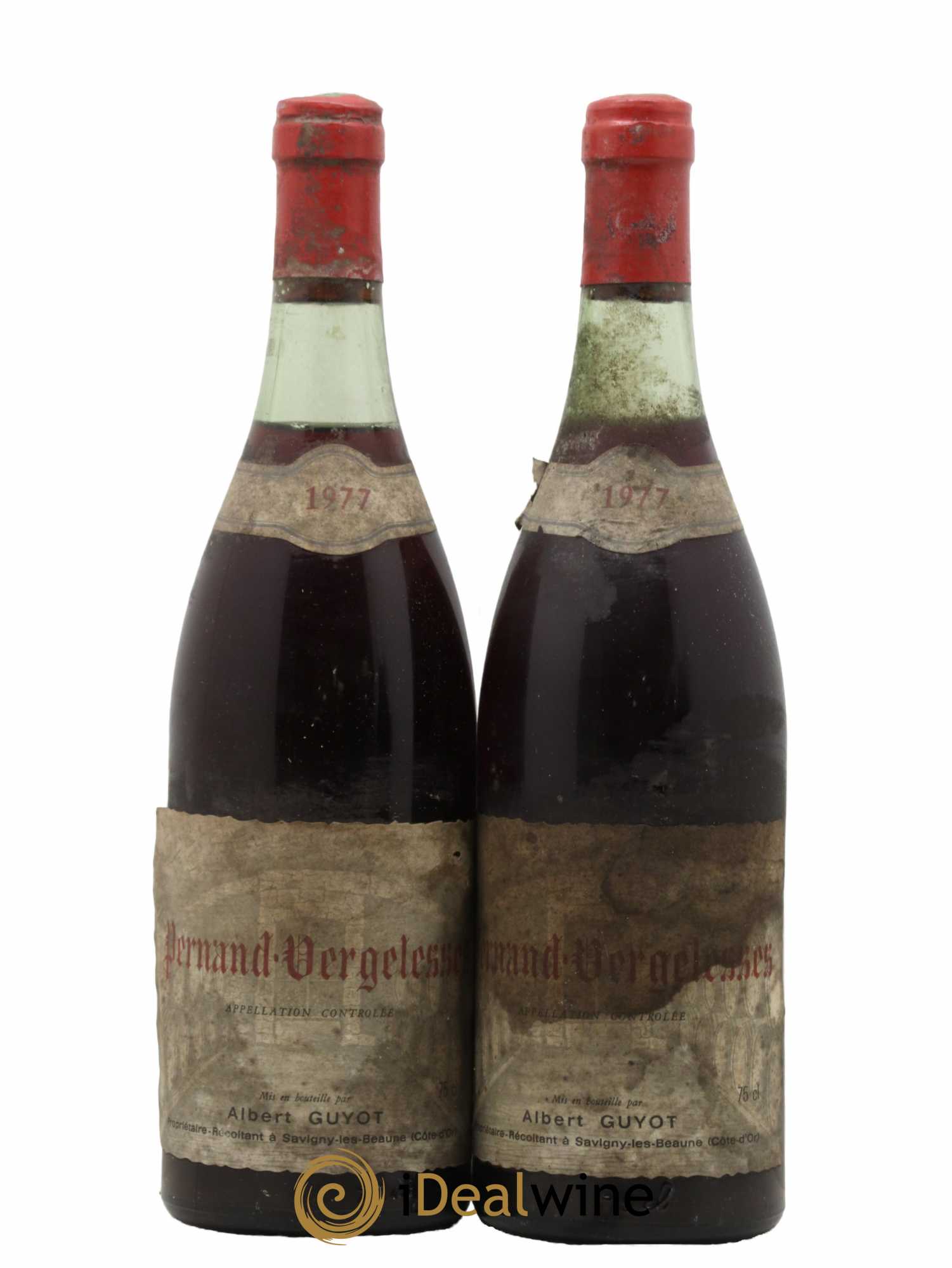 Pernand-Vergelesses Guyot 1977 - Lot de 2 bouteilles - 0