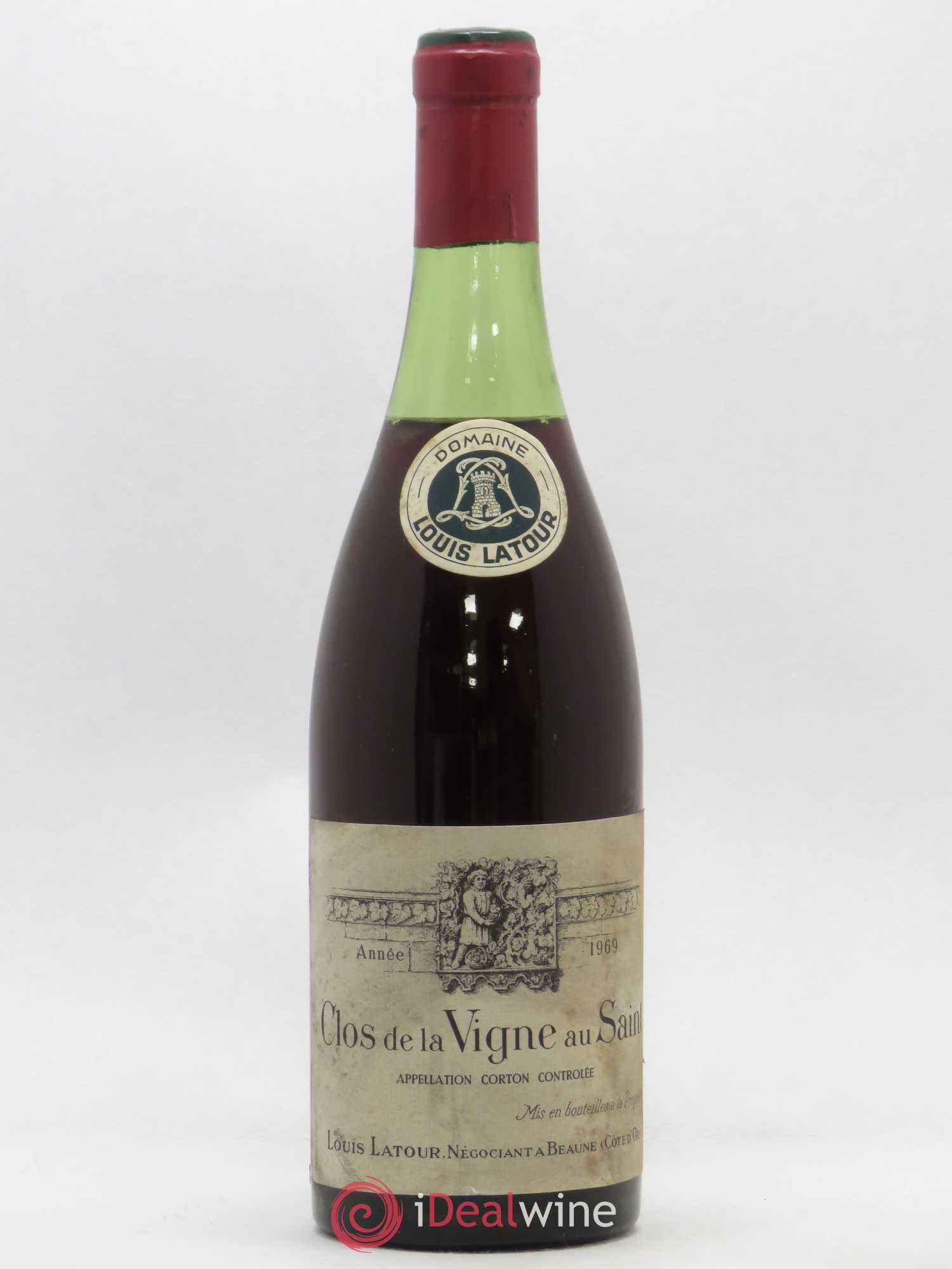 Corton Grand Cru Clos de la vigne au Saint Louis Latour 1969 - Lot de 1 bouteille - 0