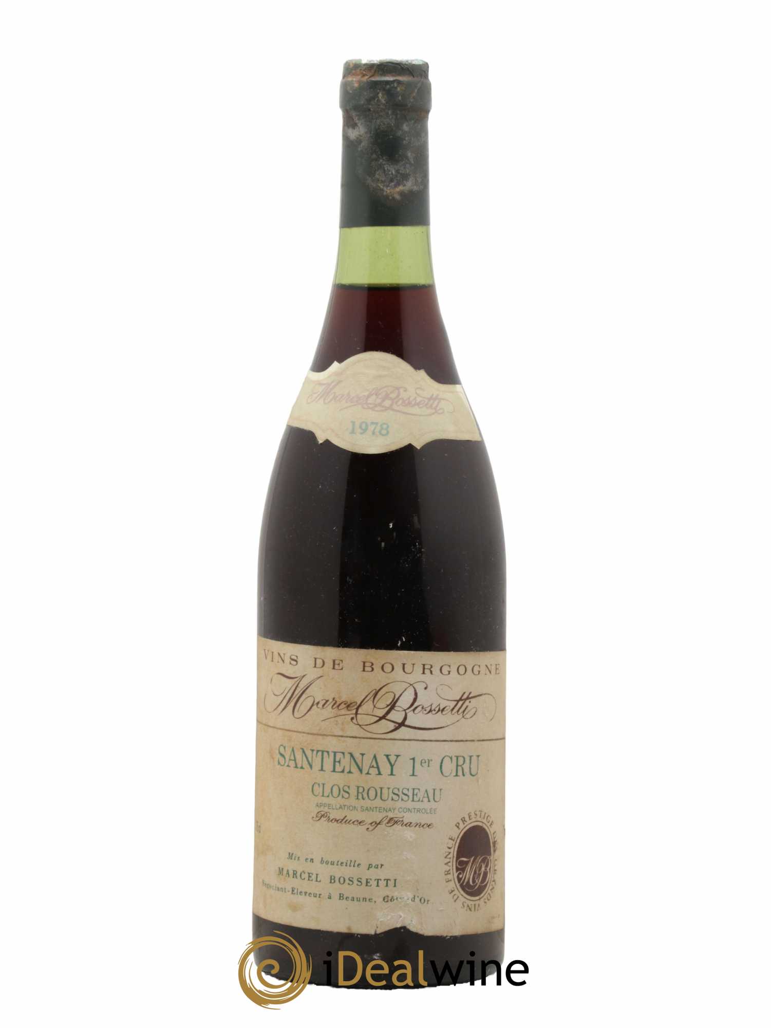 Santenay 1er Cru Clos Rousseau Marcel Bossetti 1978 - Lot de 1 bouteille - 0