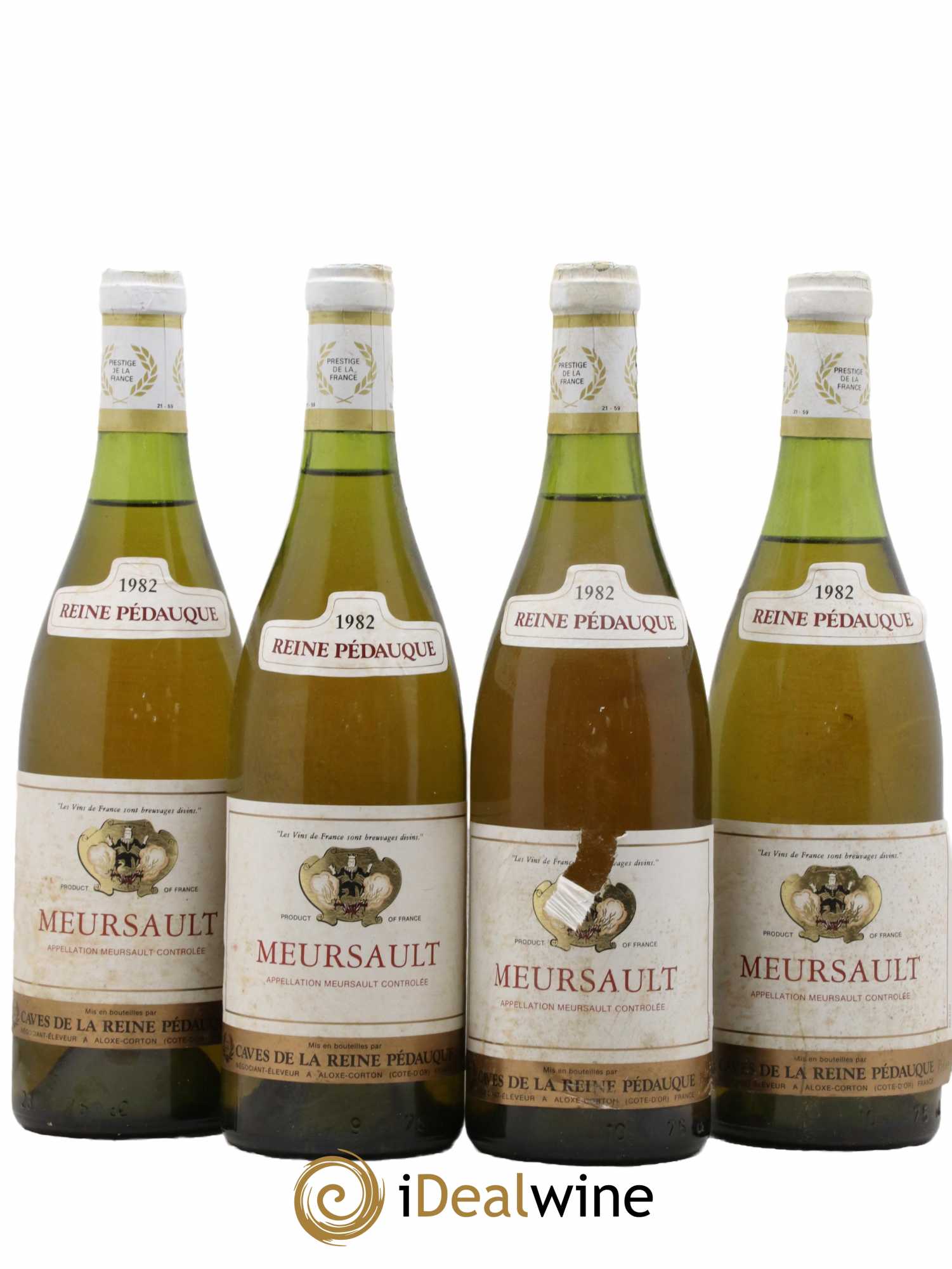 Meursault Reine Pedauque 1982 - Lot de 4 bouteilles - 0