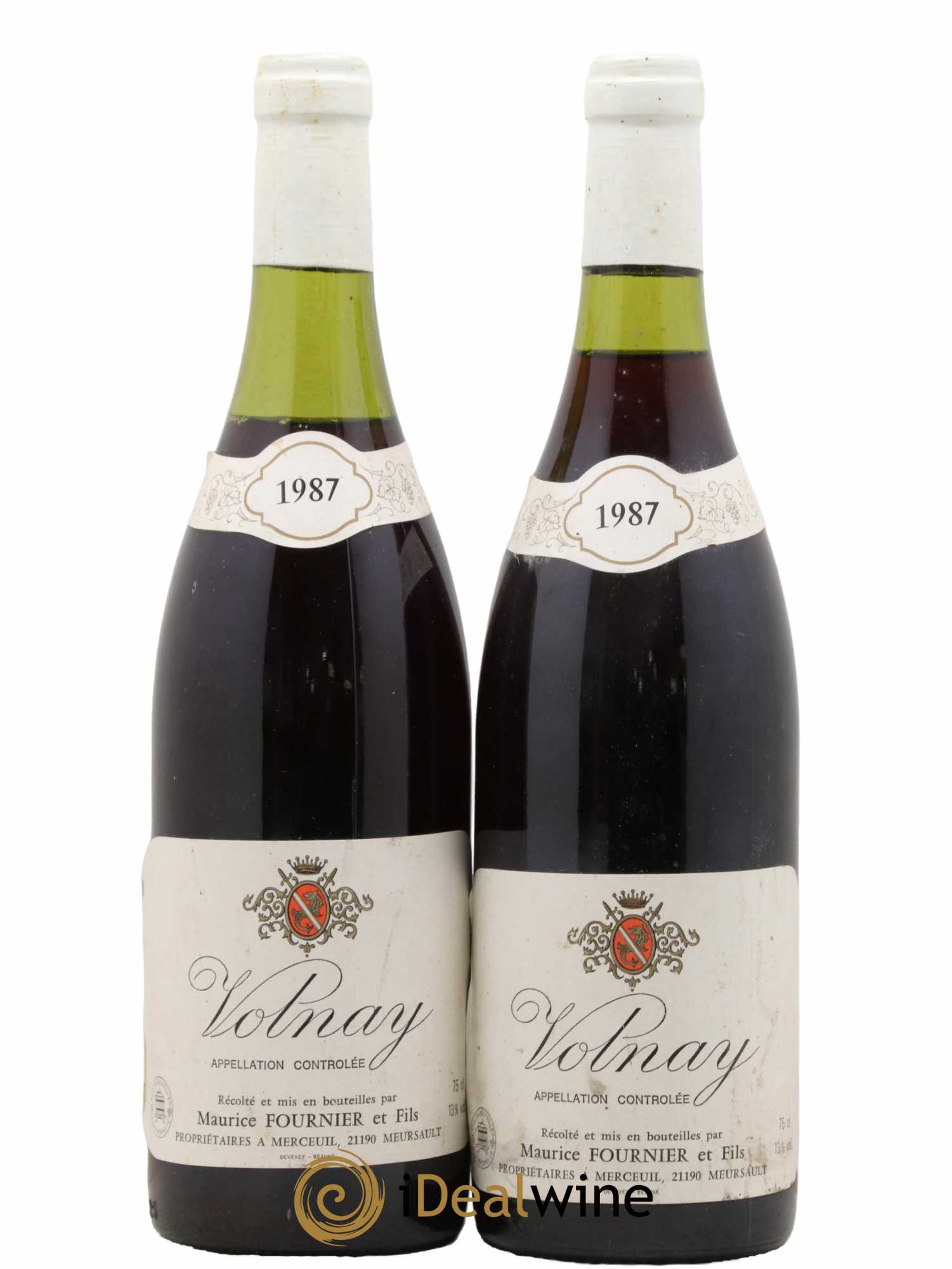 Volnay Maurice Fournier 1987 - Lot de 2 bouteilles - 0