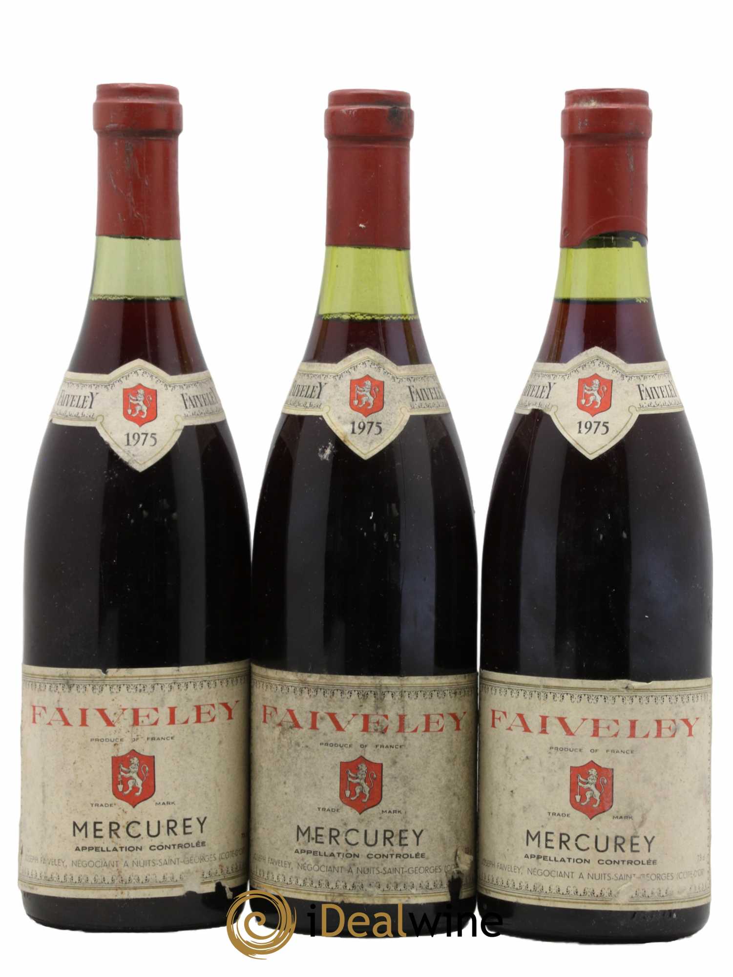 Mercurey Faiveley 1975 - Lot de 3 bouteilles - 0